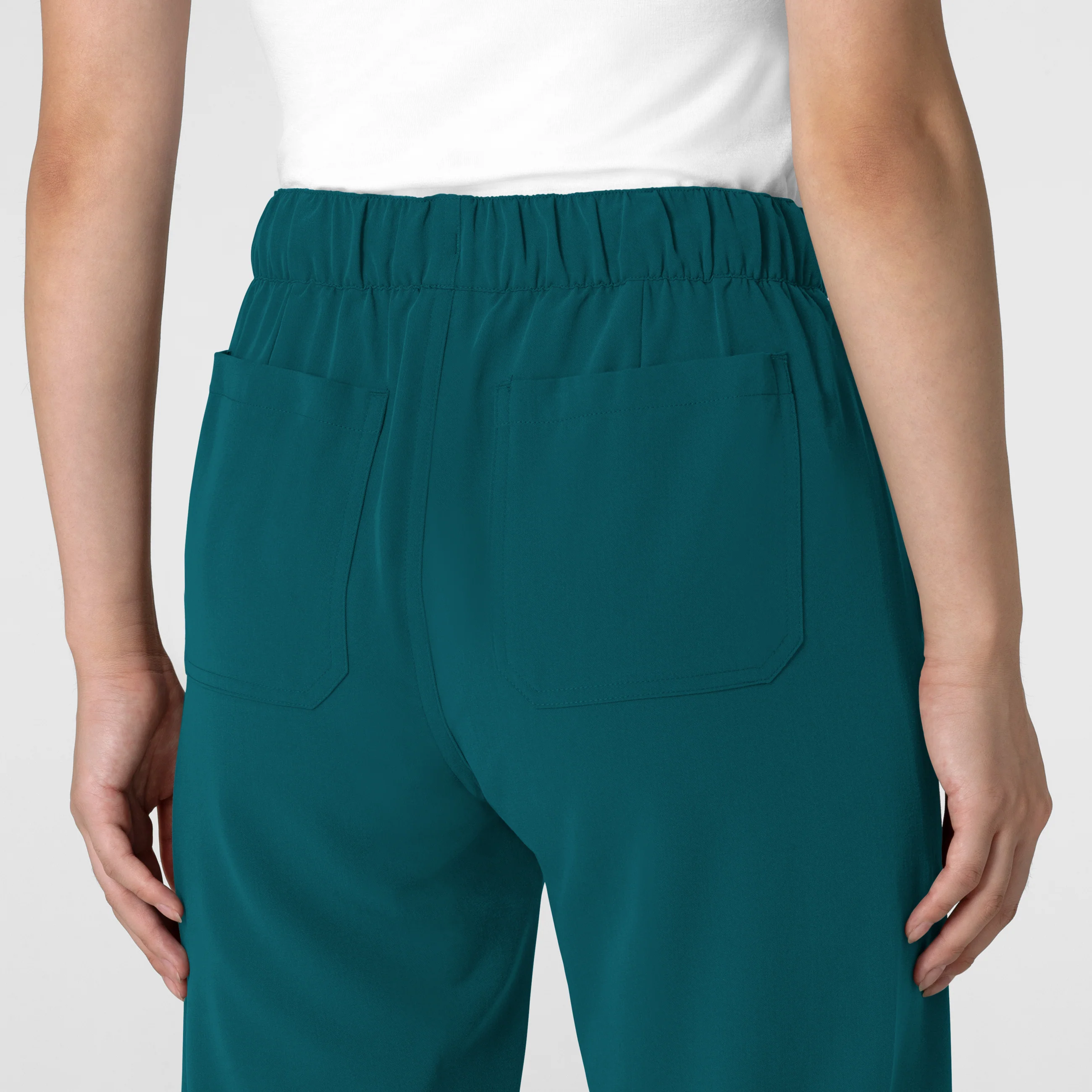 Nova Women's Stovepipe High-Low Hem Scrub Pant - Caribbean - Image 8