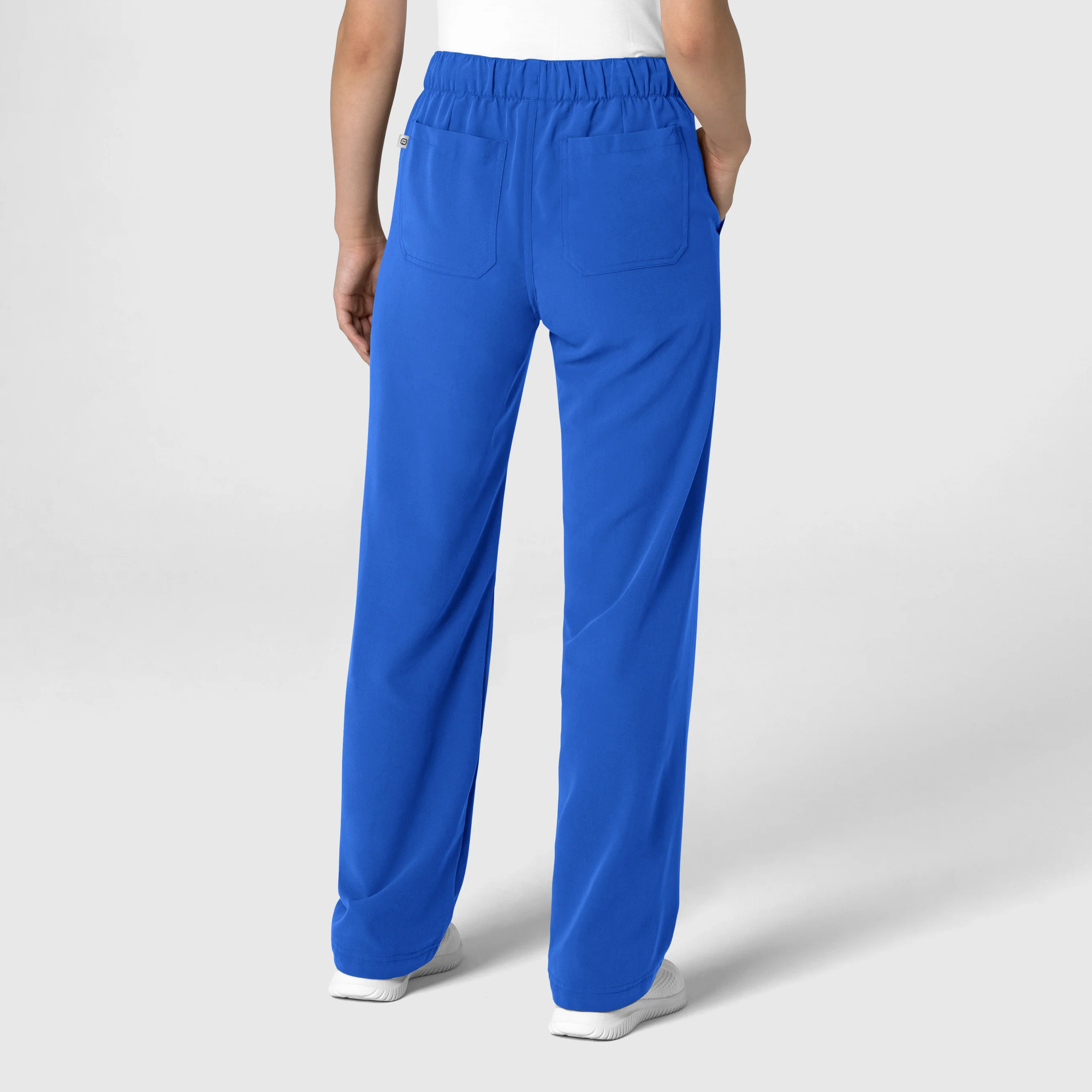 Nova Women's Stovepipe High-Low Hem Scrub Pant - Royal - Image 2