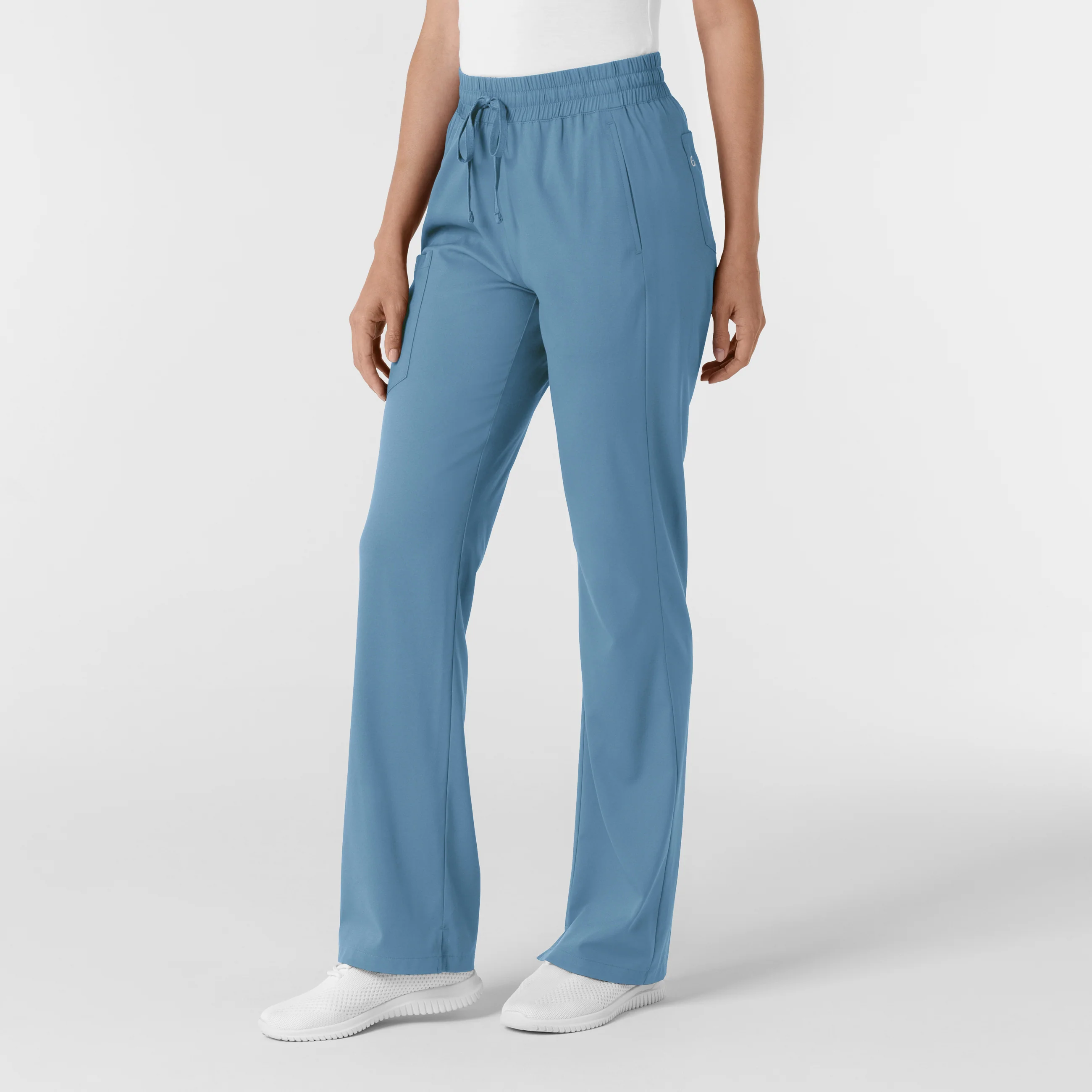 Boundless Women's Bootcut Scrub Pant - Pacific Blue - Image 4