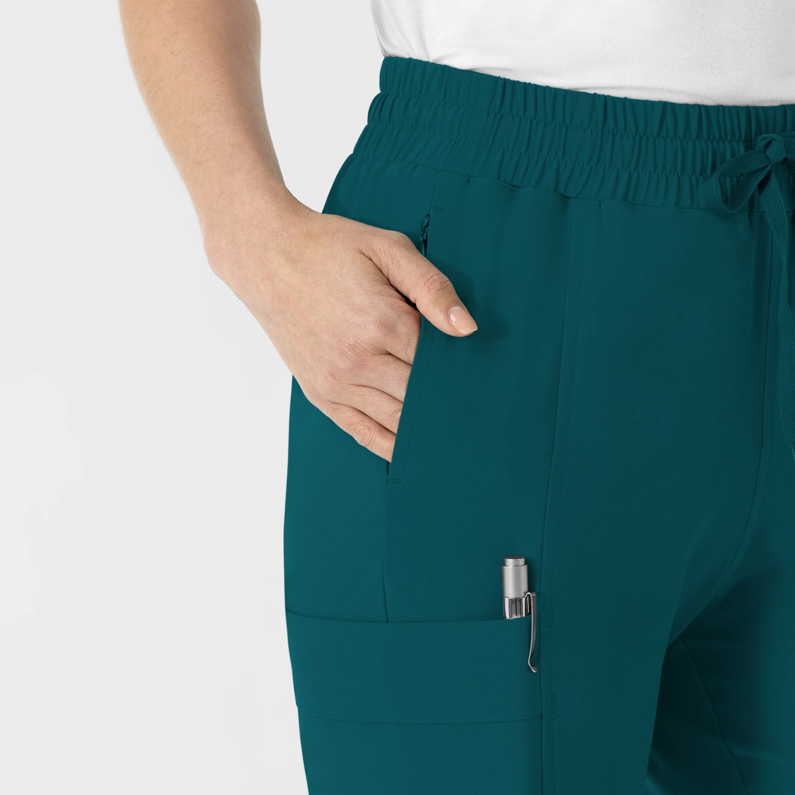 RENEW Women’s High Waist Tapered Scrub Pant - Caribbean - Image 5