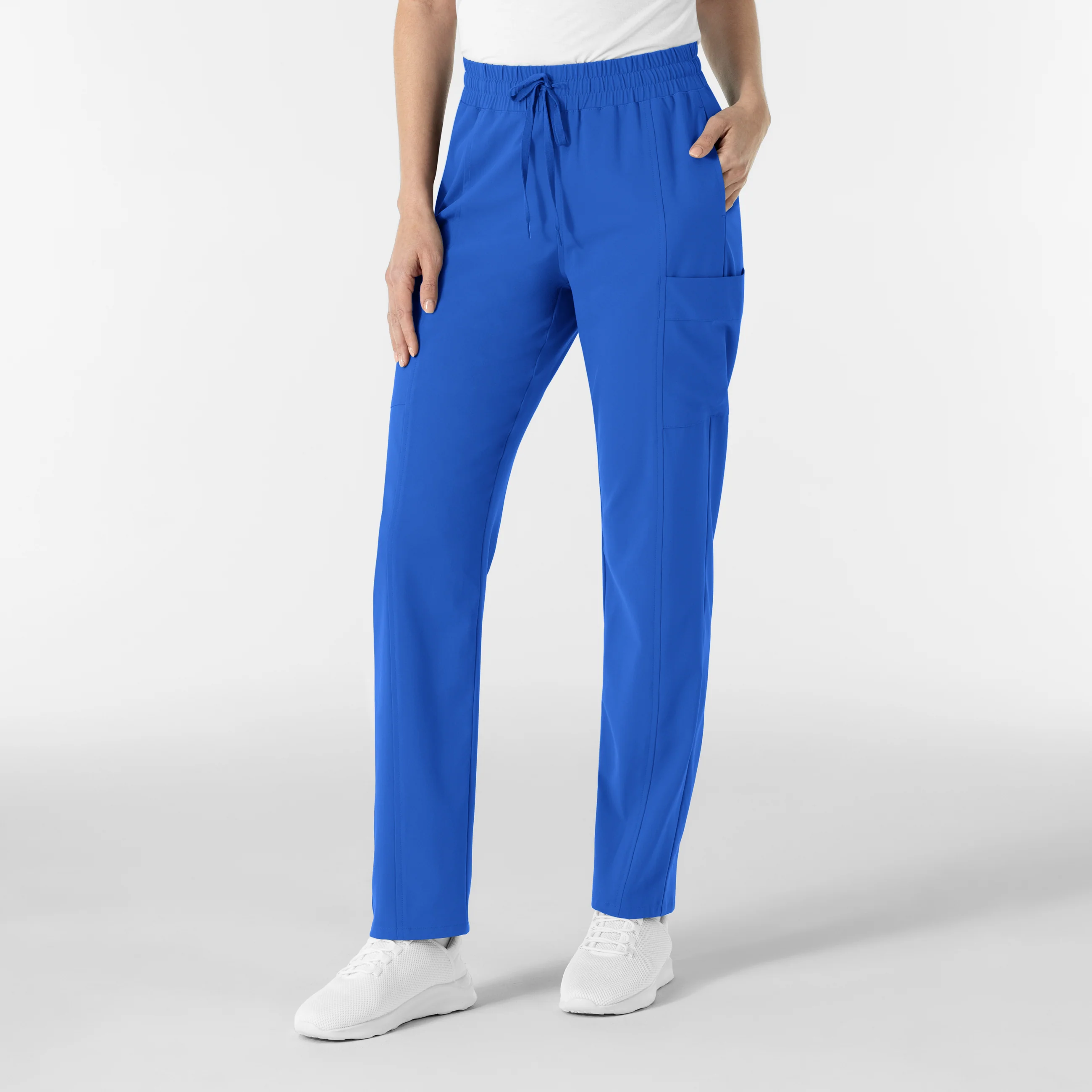 RENEW Women’s High Waist Tapered Scrub Pant - Royal