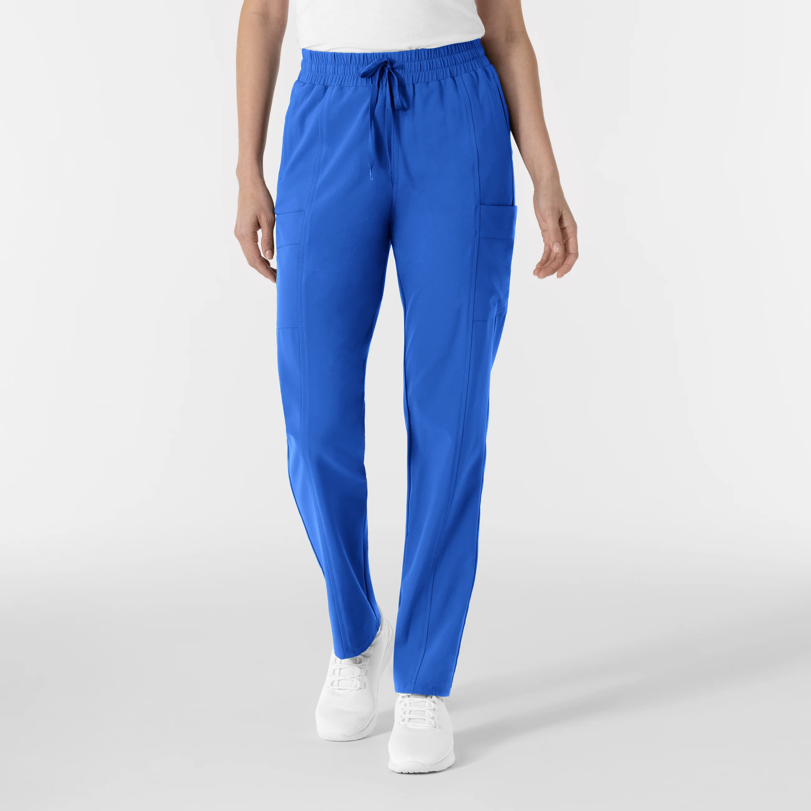 RENEW Women’s High Waist Tapered Scrub Pant - Royal - Image 3