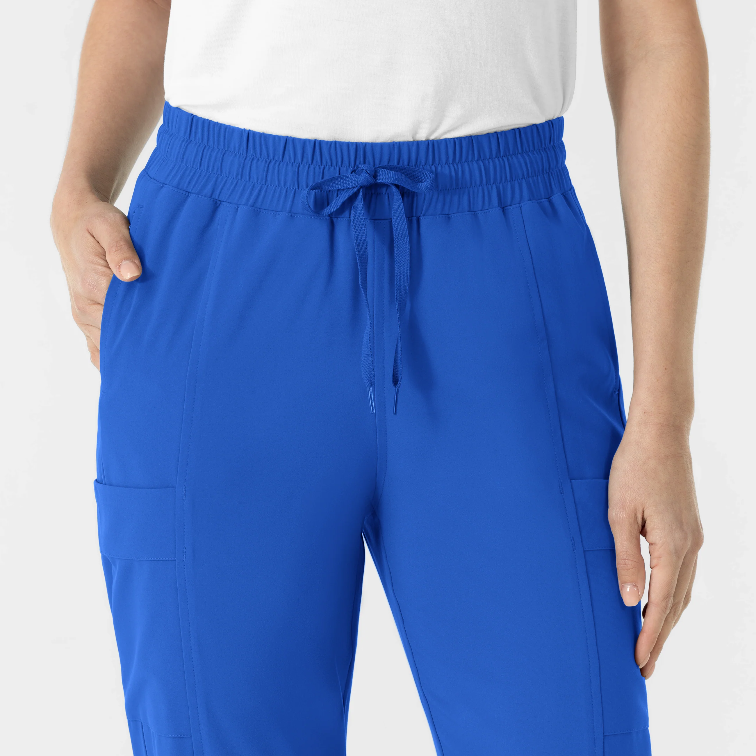 RENEW Women’s High Waist Tapered Scrub Pant - Royal - Image 7
