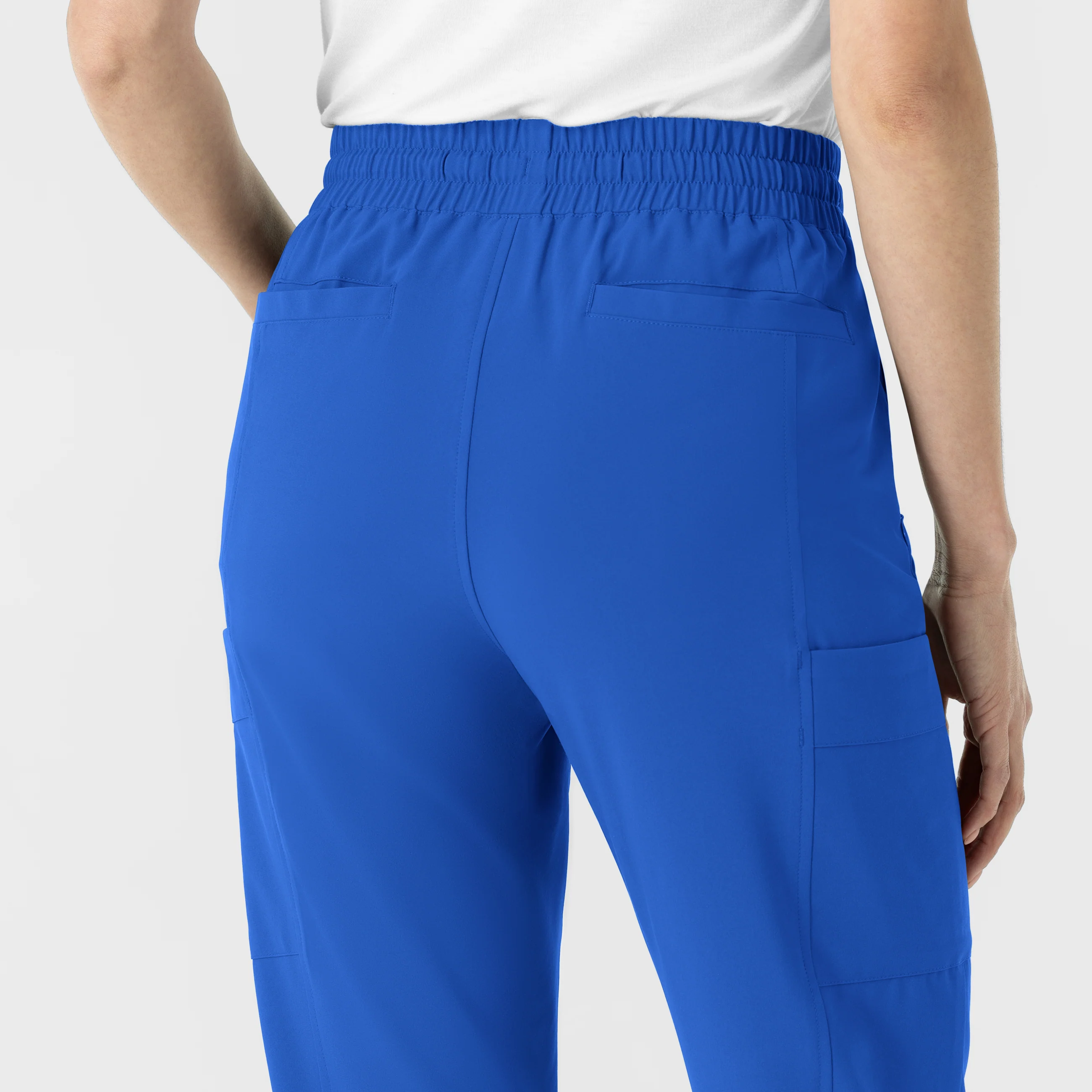 RENEW Women’s High Waist Tapered Scrub Pant - Royal - Image 8