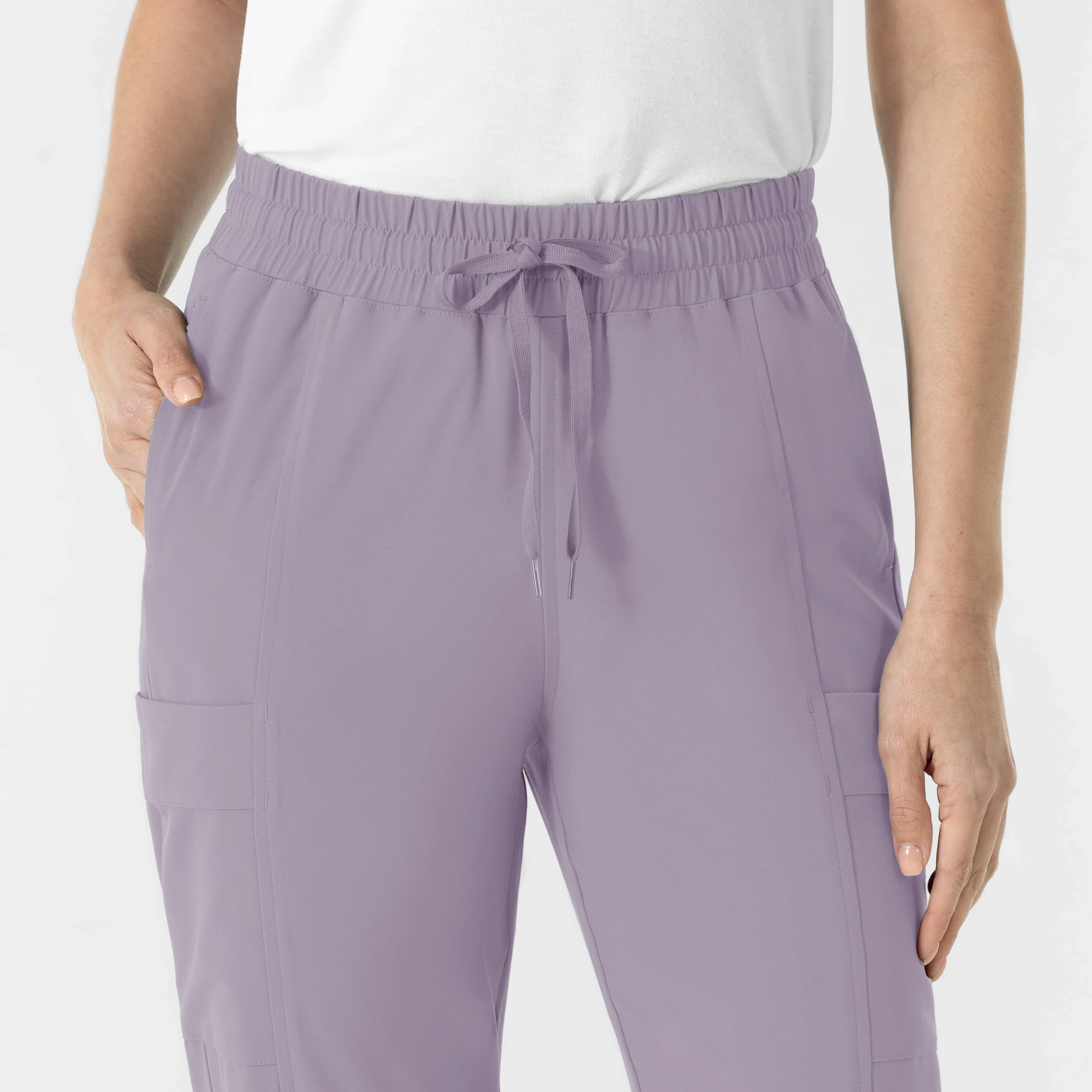 RENEW Women’s High Waist Tapered Scrub Pant - Wisteria - Image 8