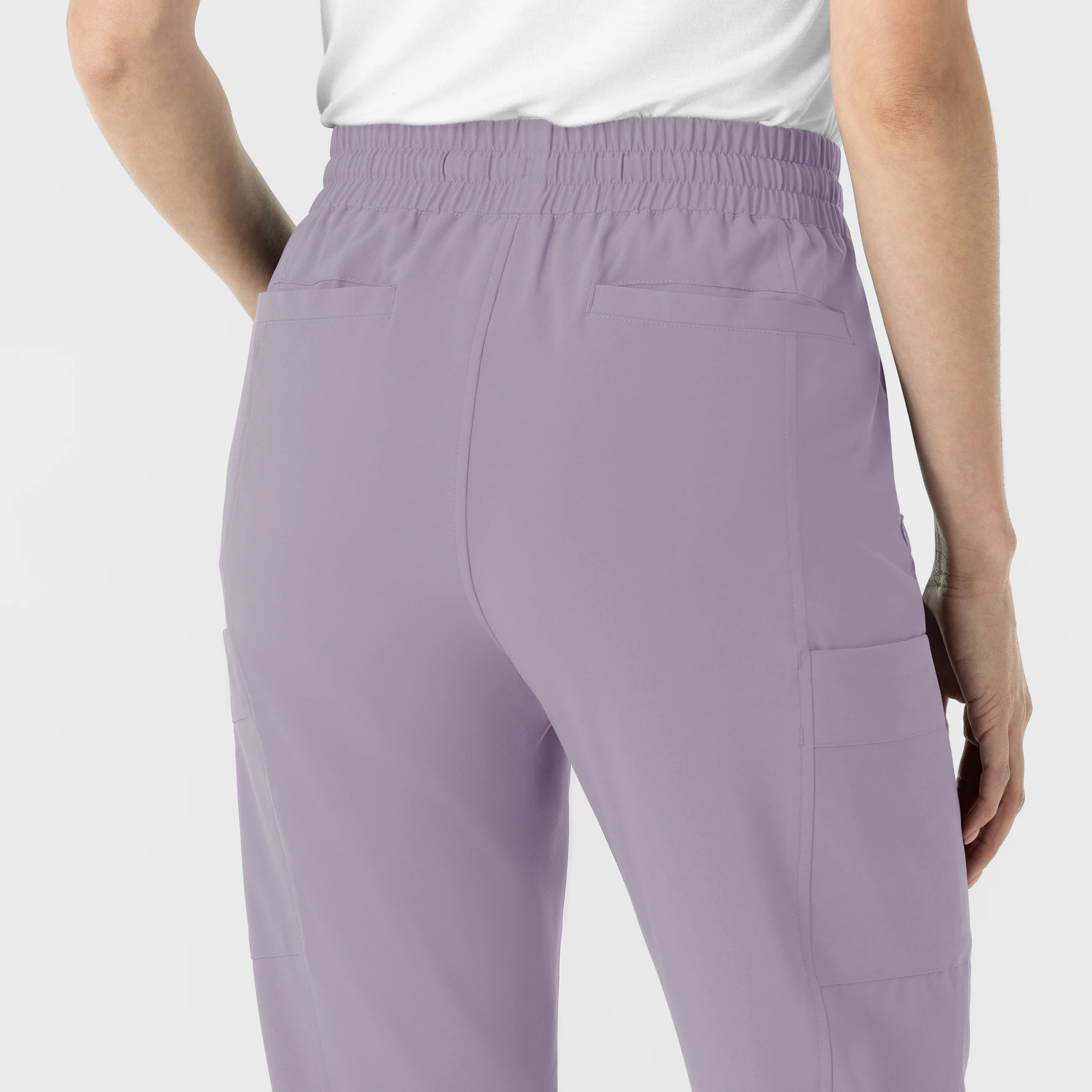 RENEW Women’s High Waist Tapered Scrub Pant - Wisteria - Image 9