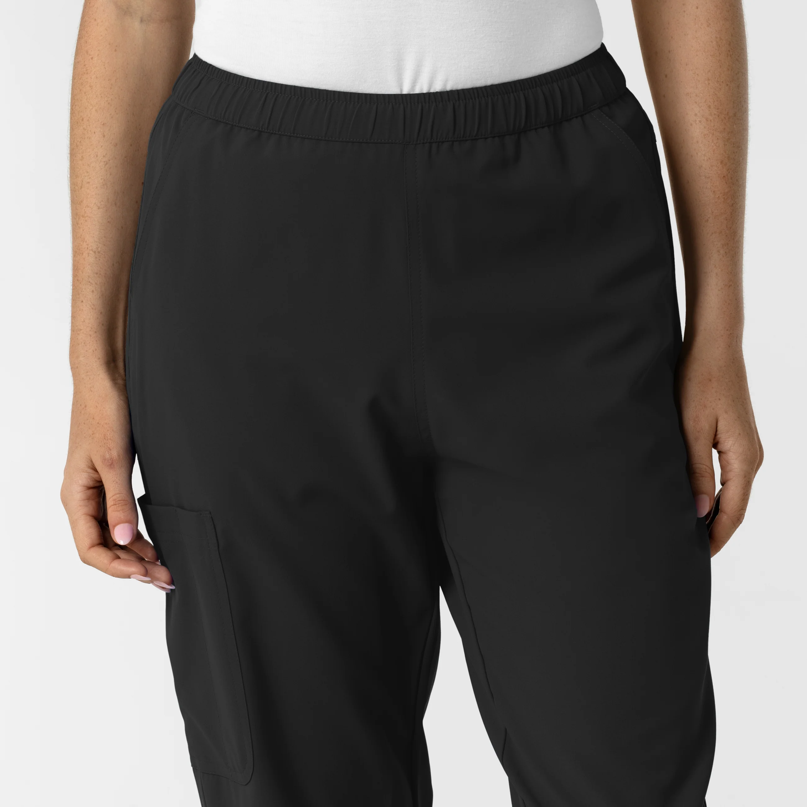 Nurtur Women’s Ankle-Length Slim Scrub Pant - Black - Image 5