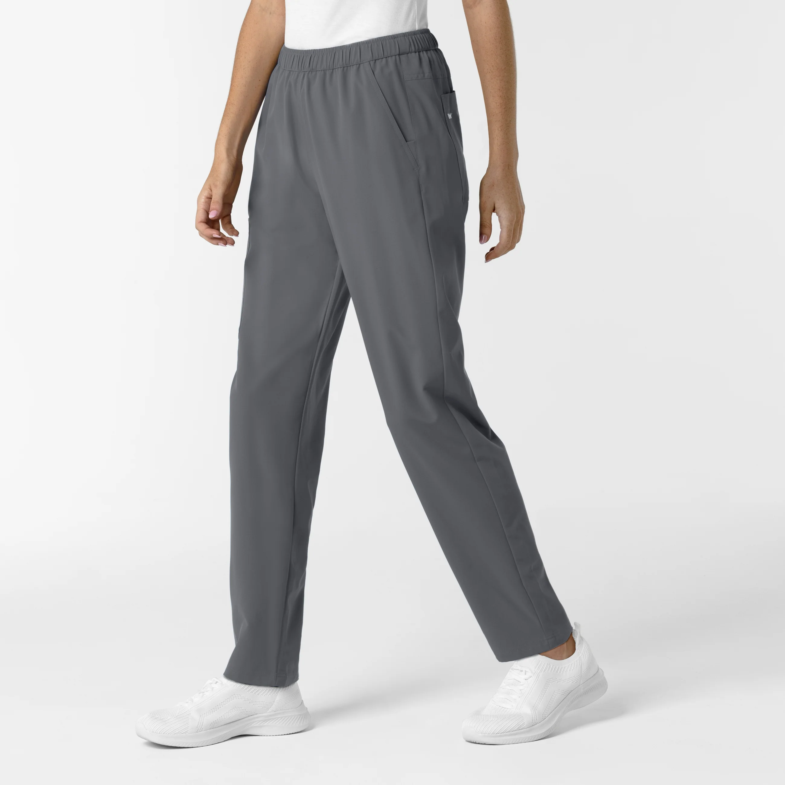 Nurtur Women’s Ankle-Length Slim Scrub Pant - Pewter - Image 3