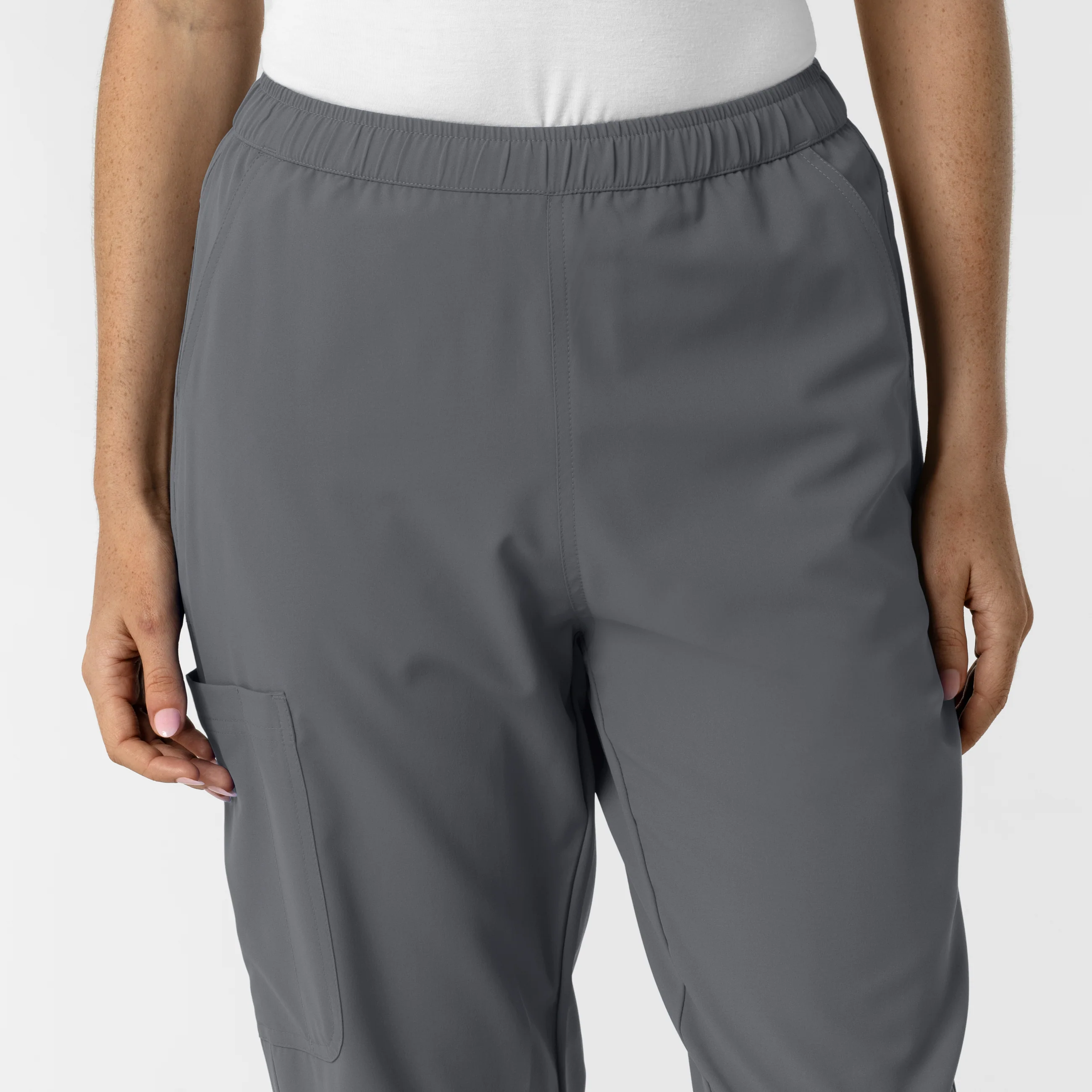 Nurtur Women’s Ankle-Length Slim Scrub Pant - Pewter - Image 4