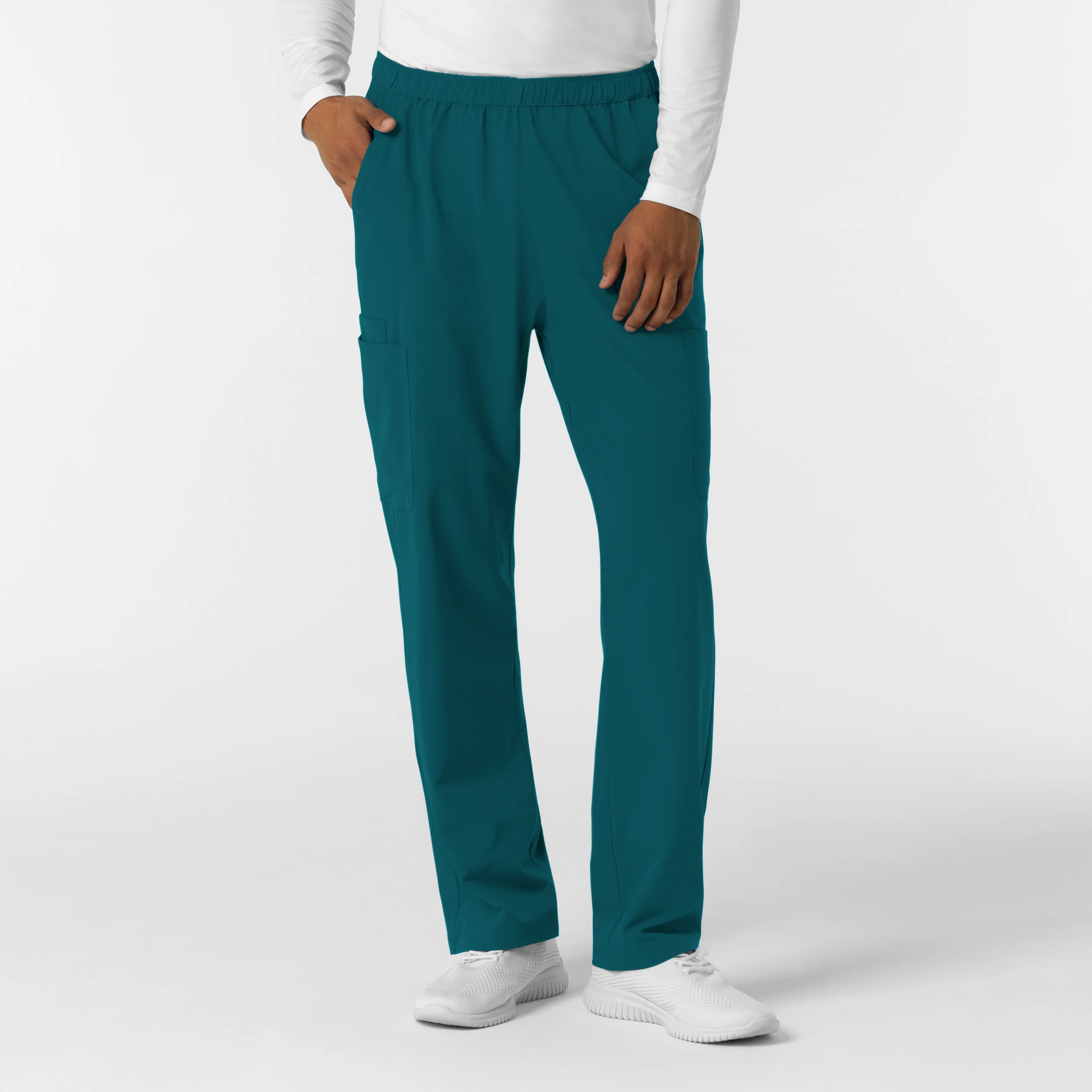 NURTUR Men's Straight Leg Cargo Scrub Pant - Caribbean