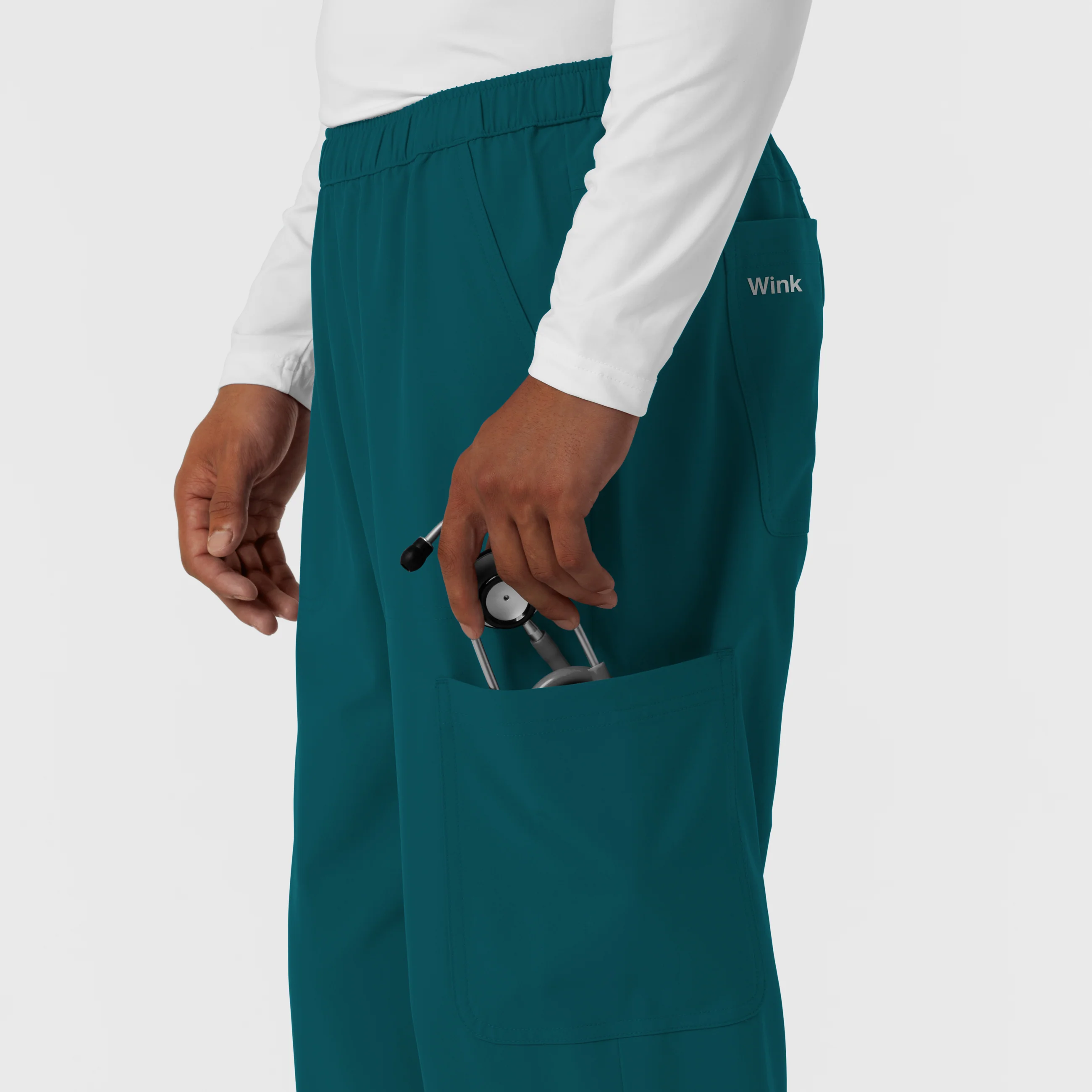 NURTUR Men's Straight Leg Cargo Scrub Pant - Caribbean - Image 10
