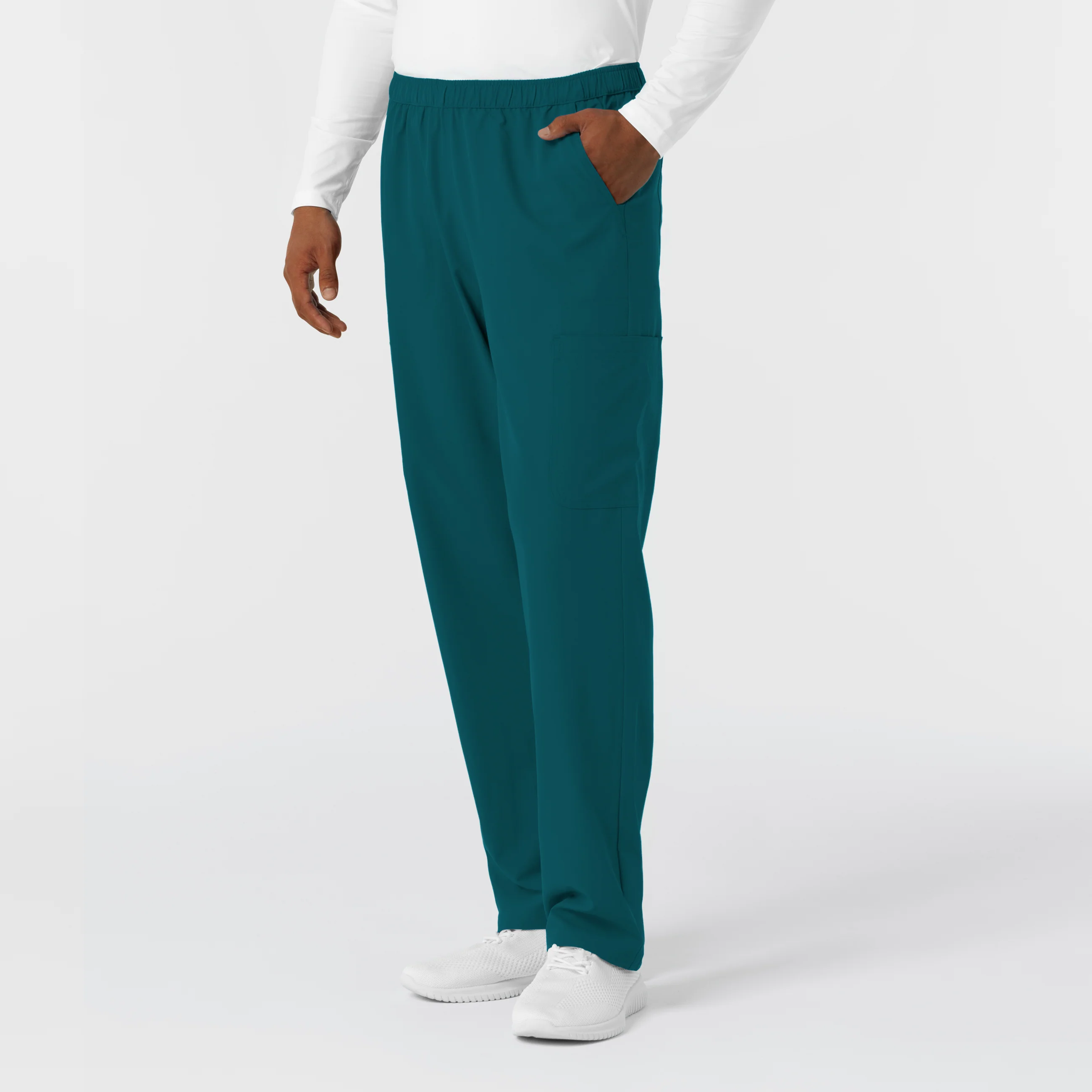 NURTUR Men's Straight Leg Cargo Scrub Pant - Caribbean - Image 4