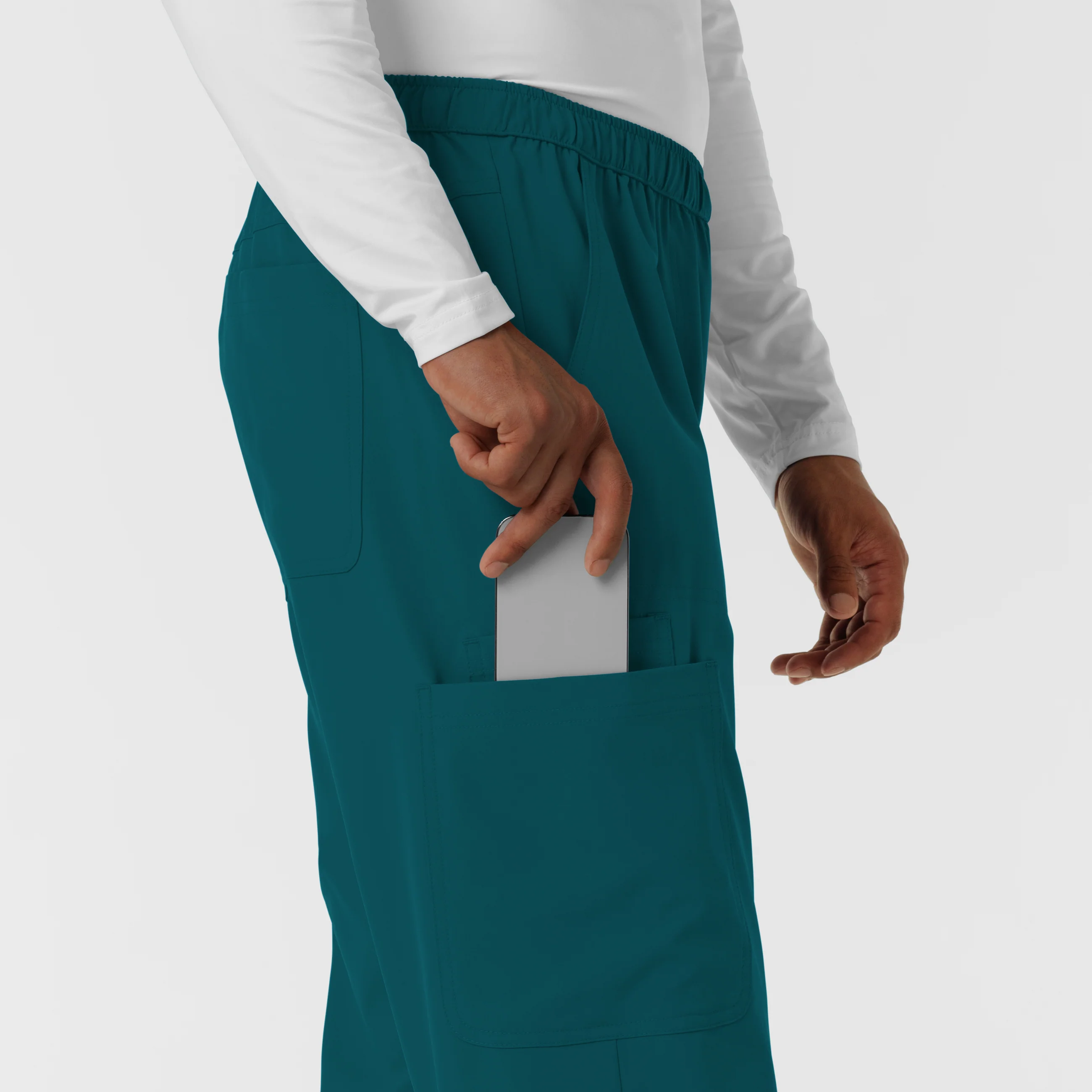 NURTUR Men's Straight Leg Cargo Scrub Pant - Caribbean - Image 8