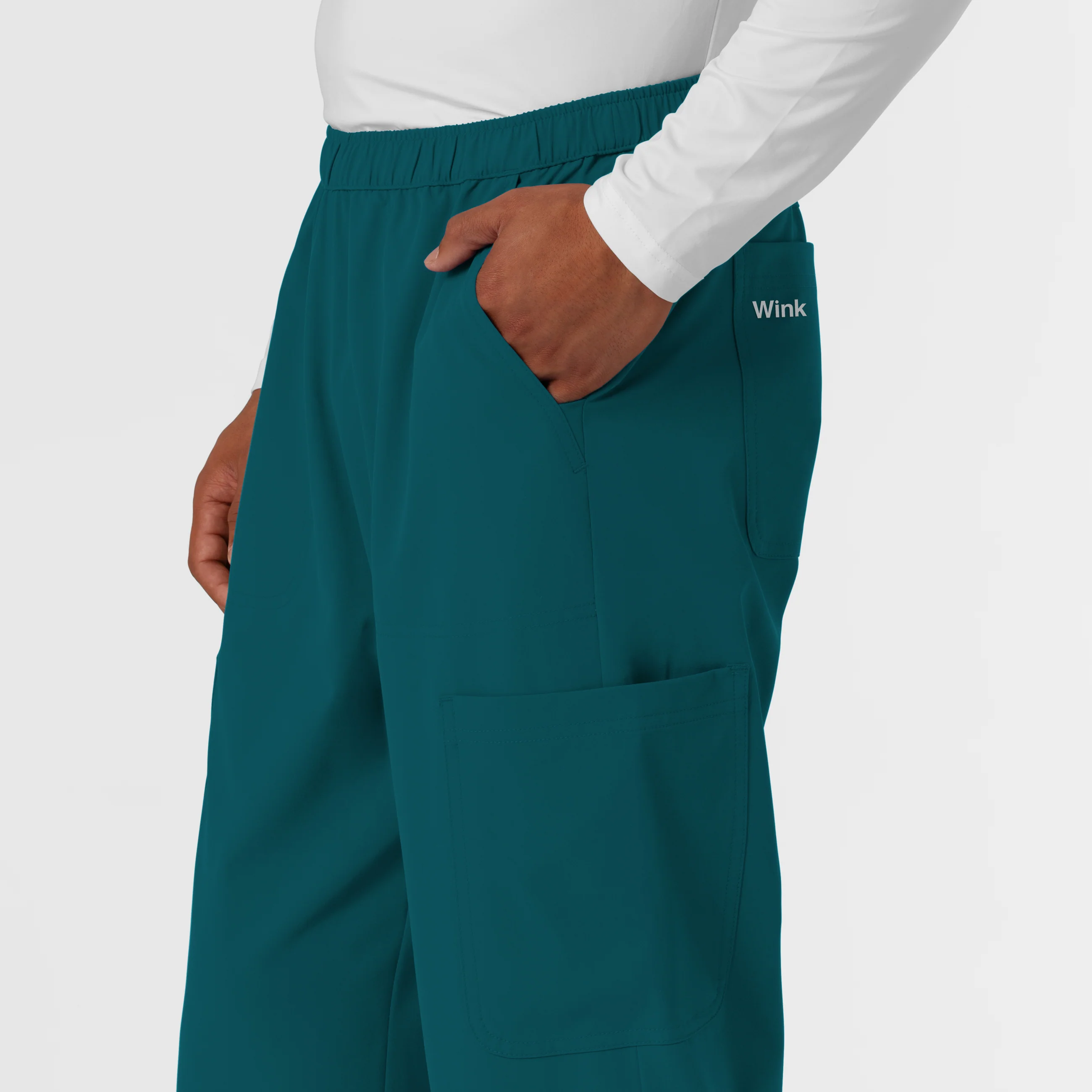 NURTUR Men's Straight Leg Cargo Scrub Pant - Caribbean - Image 9