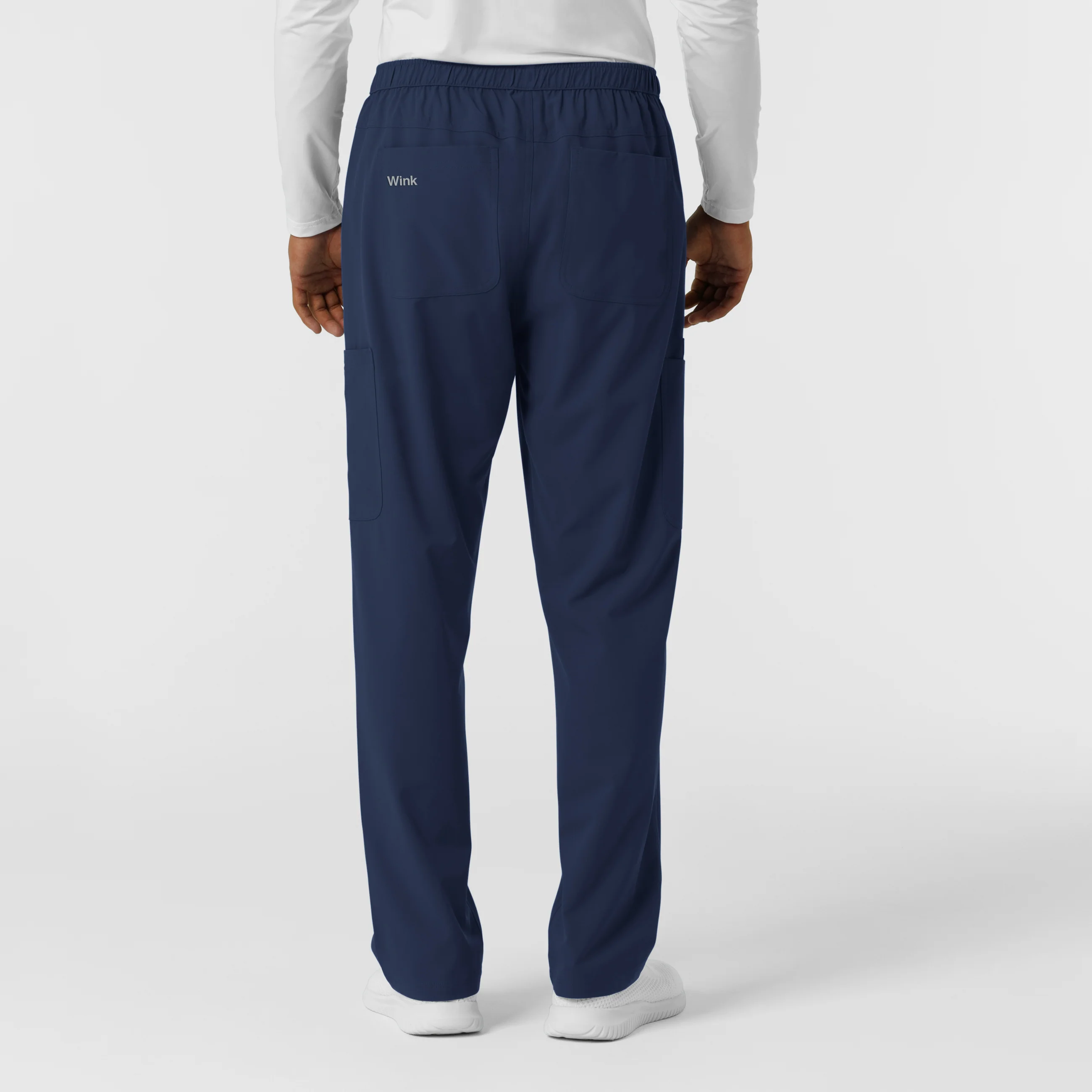 NURTUR Men's Straight Leg Cargo Scrub Pant - Navy - Image 3