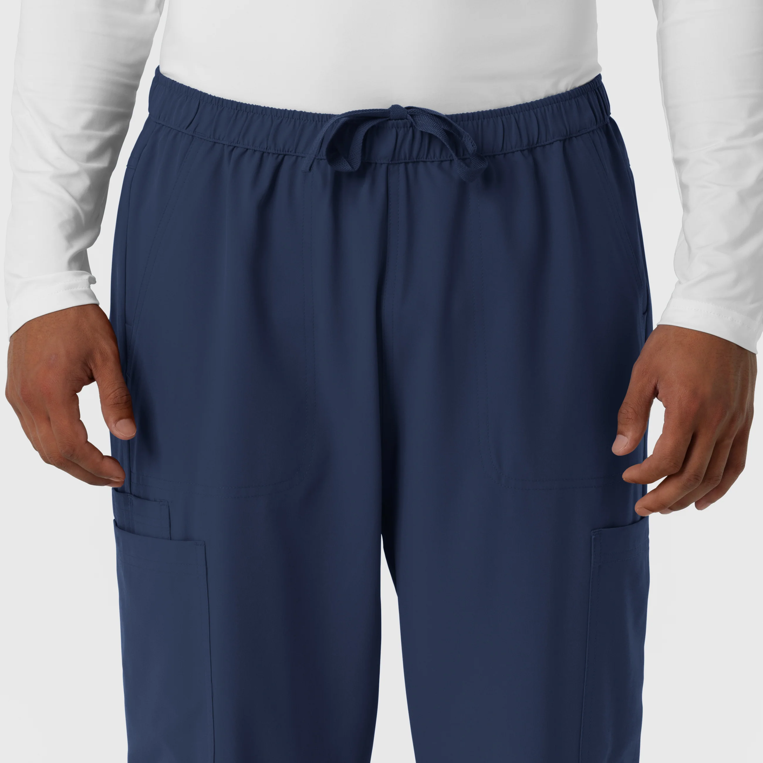 NURTUR Men's Straight Leg Cargo Scrub Pant - Navy - Image 6