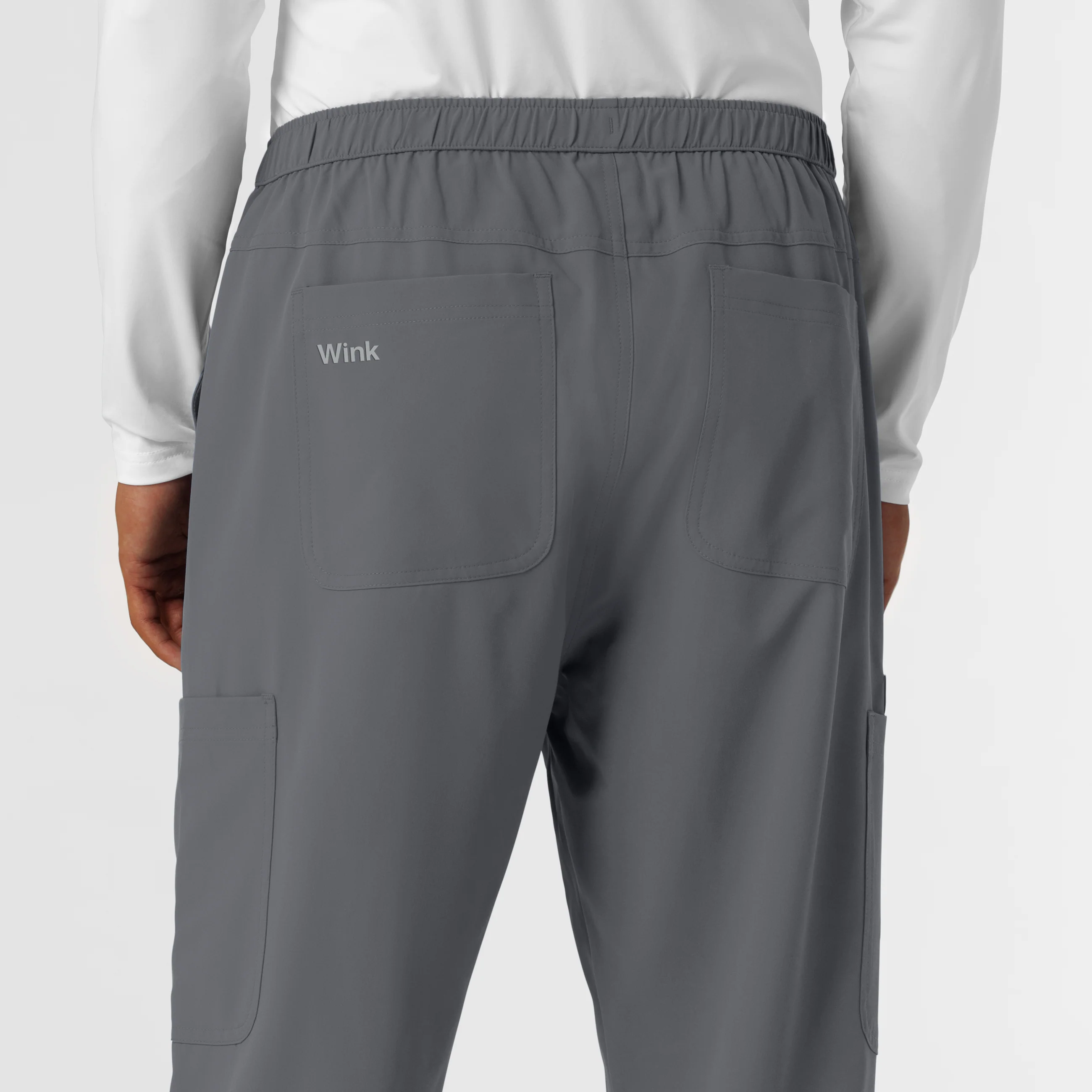 NURTUR Men's Straight Leg Cargo Scrub Pant - Pewter - Image 11