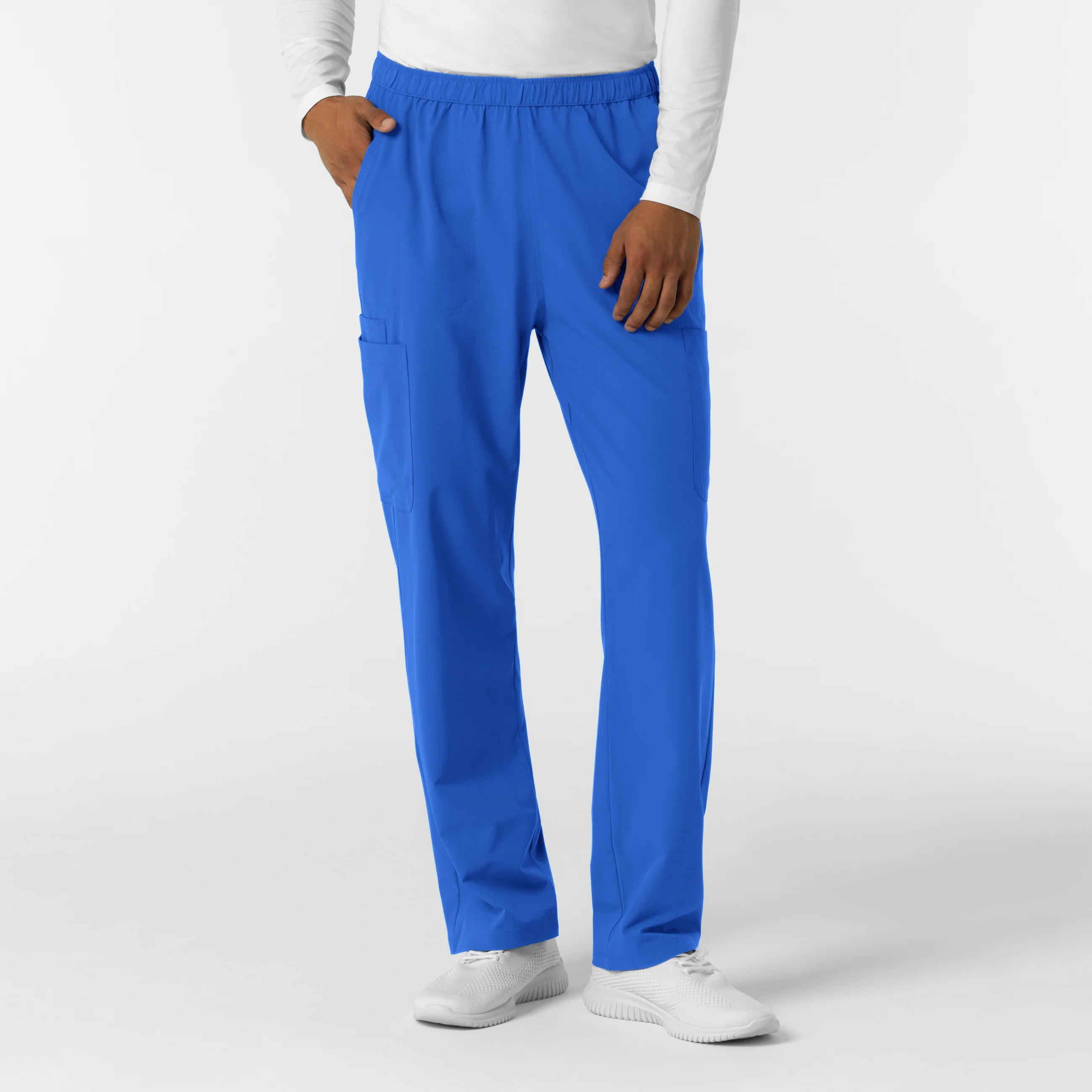 NURTUR Men's Straight Leg Cargo Scrub Pant - Royal