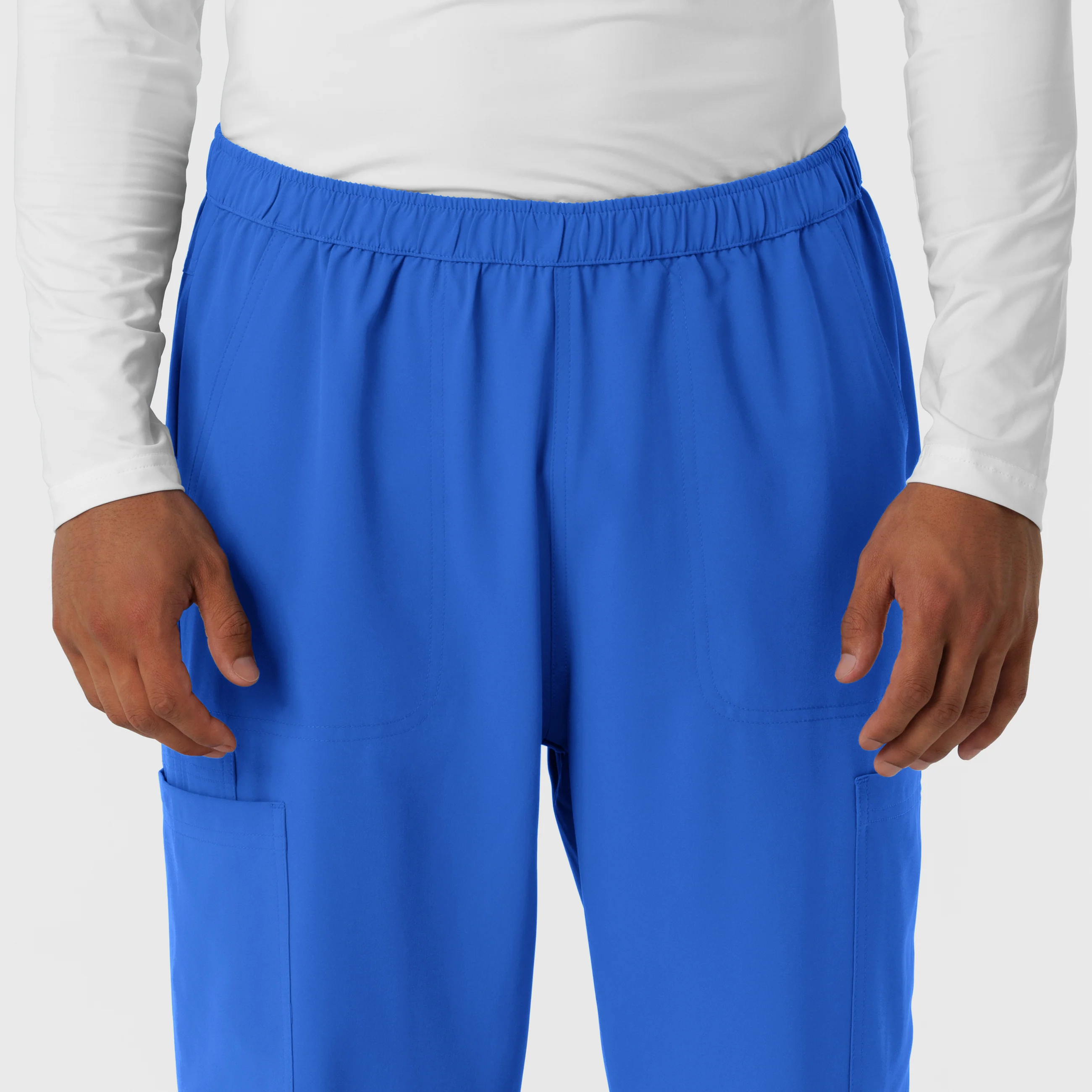 NURTUR Men's Straight Leg Cargo Scrub Pant - Royal - Image 5