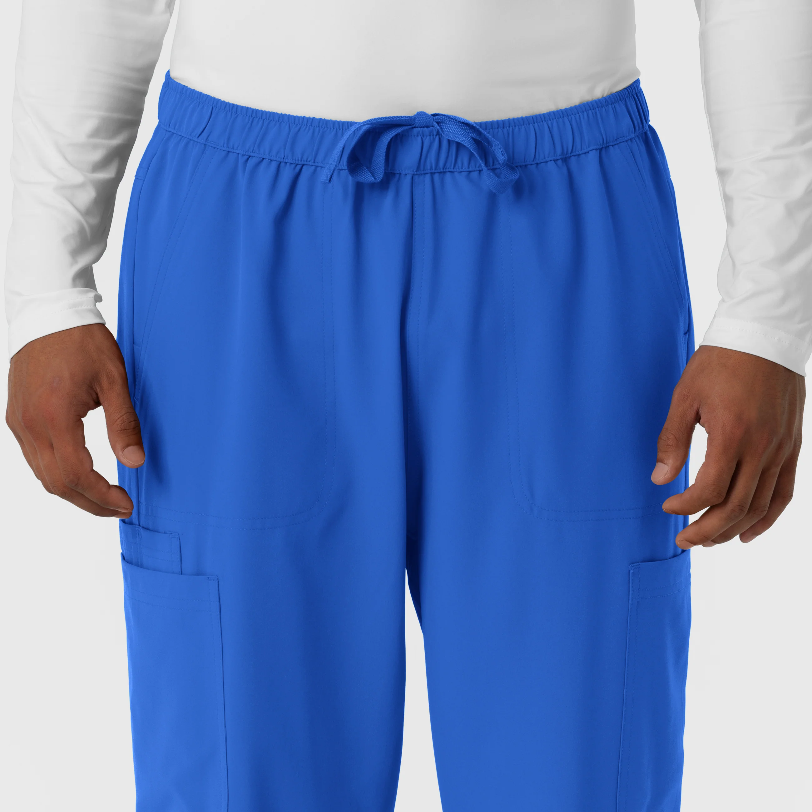 NURTUR Men's Straight Leg Cargo Scrub Pant - Royal - Image 6