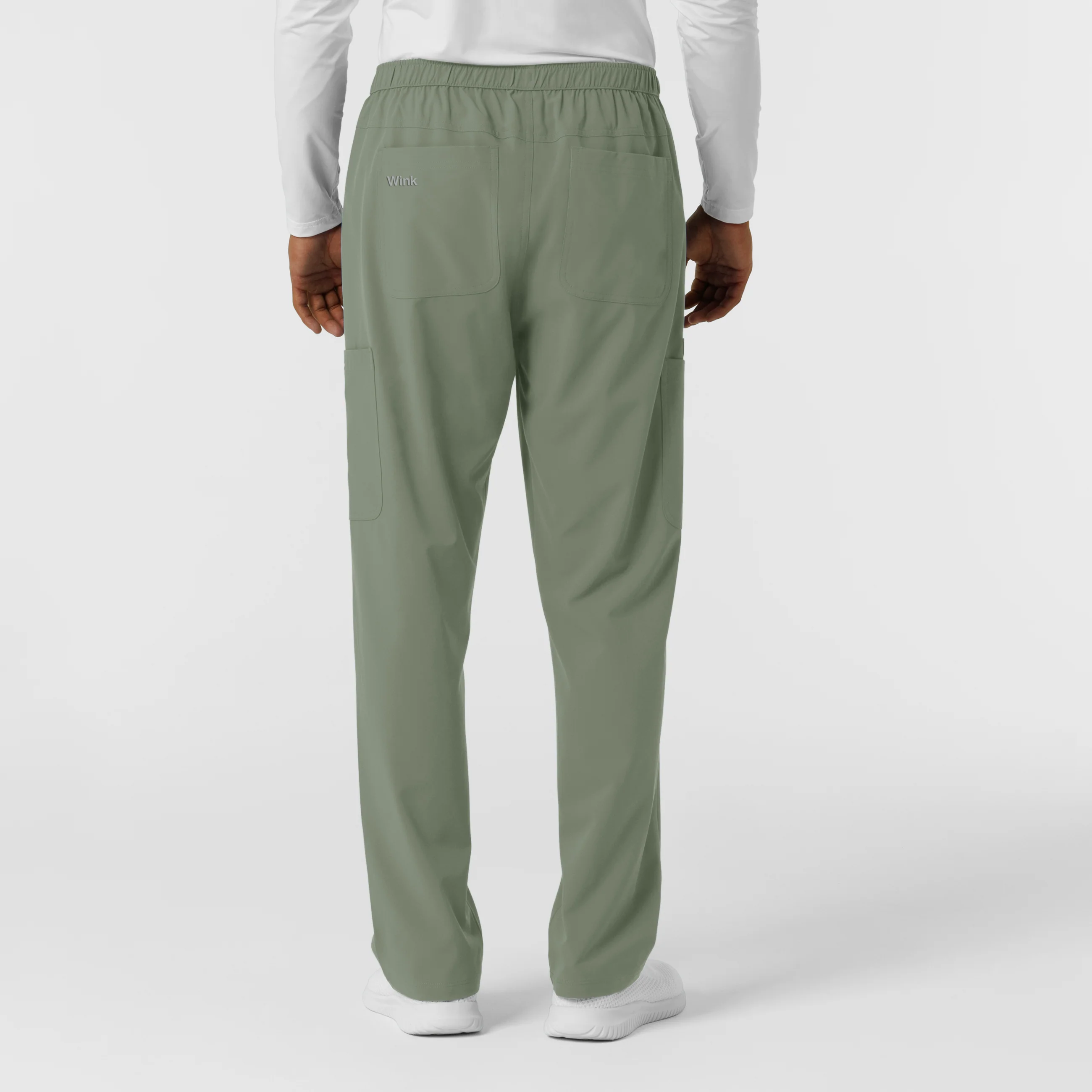 NURTUR Men's Straight Leg Cargo Scrub Pant - Sage - Image 3