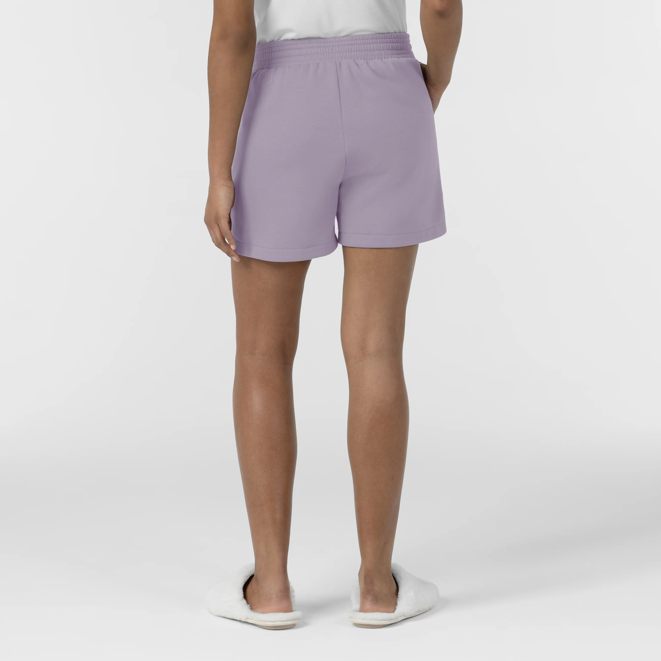 Unwind & Lounge Women's Fleece High Rise Shorts - Wisteria - Image 3