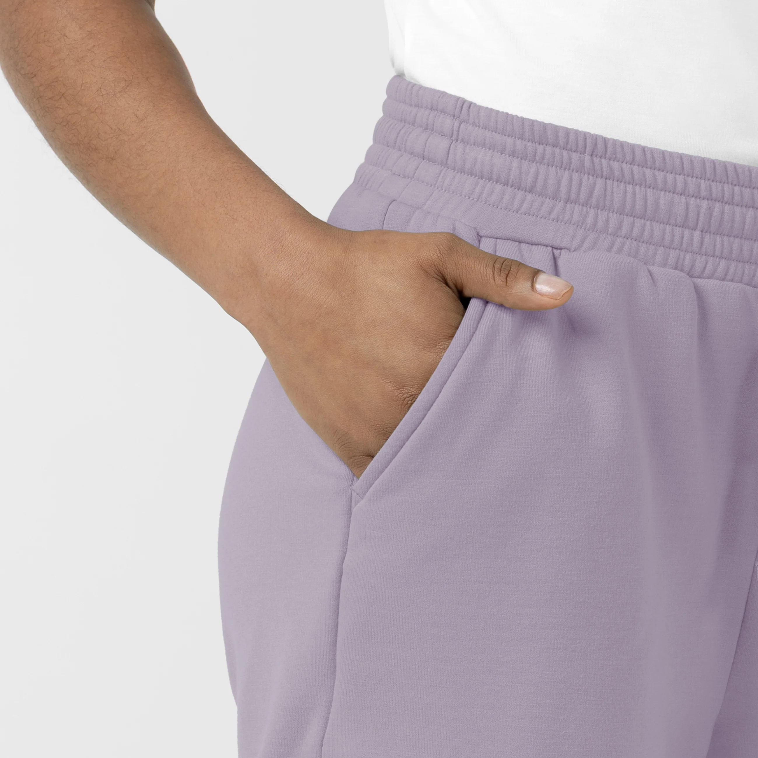 Unwind & Lounge Women's Fleece High Rise Shorts - Wisteria - Image 6