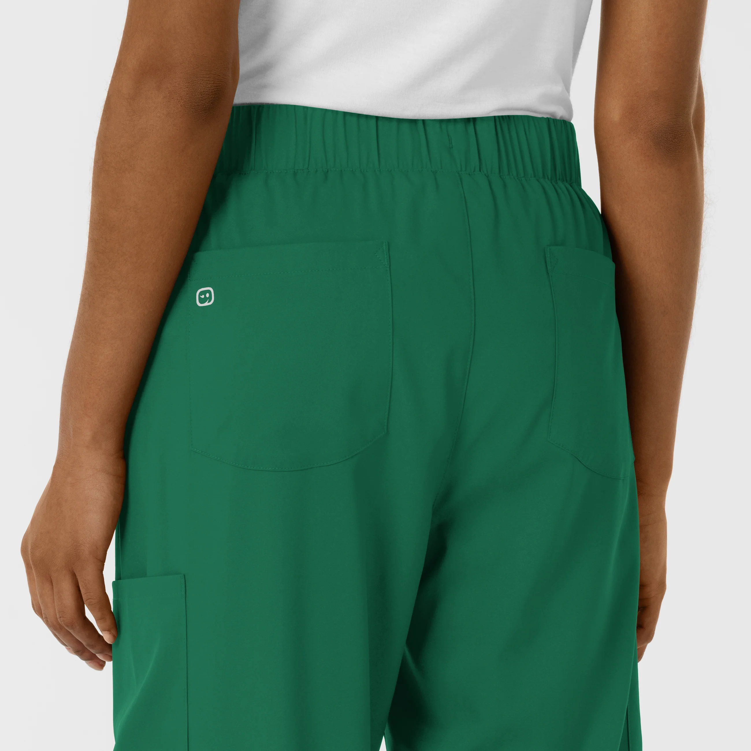 Boundless Women's Classic Wide Leg Cargo Scrub Pant - Hunter - Image 10