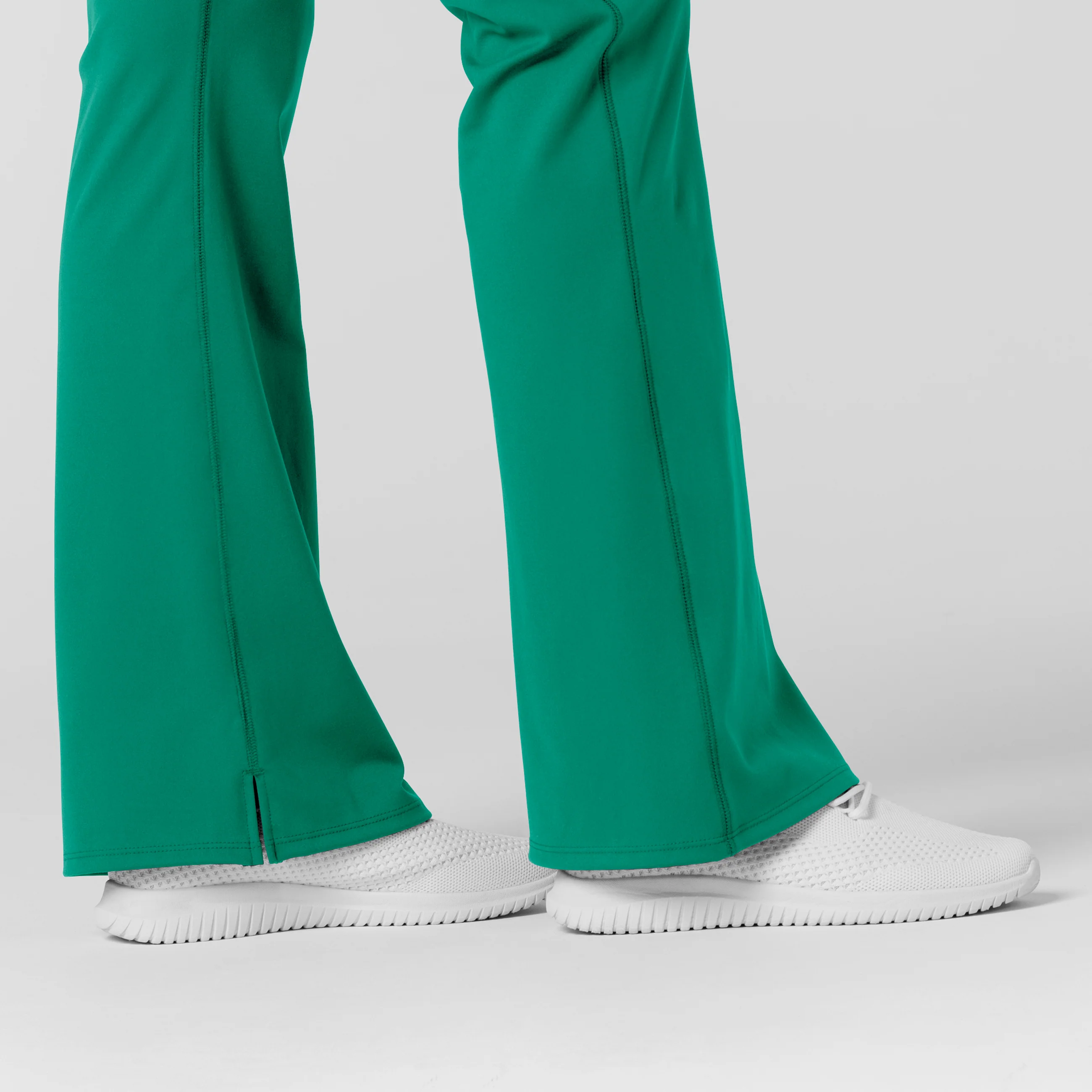 RENEW Knit Women's Flare Yoga Scrub Pant - Bahama Breeze - Image 9