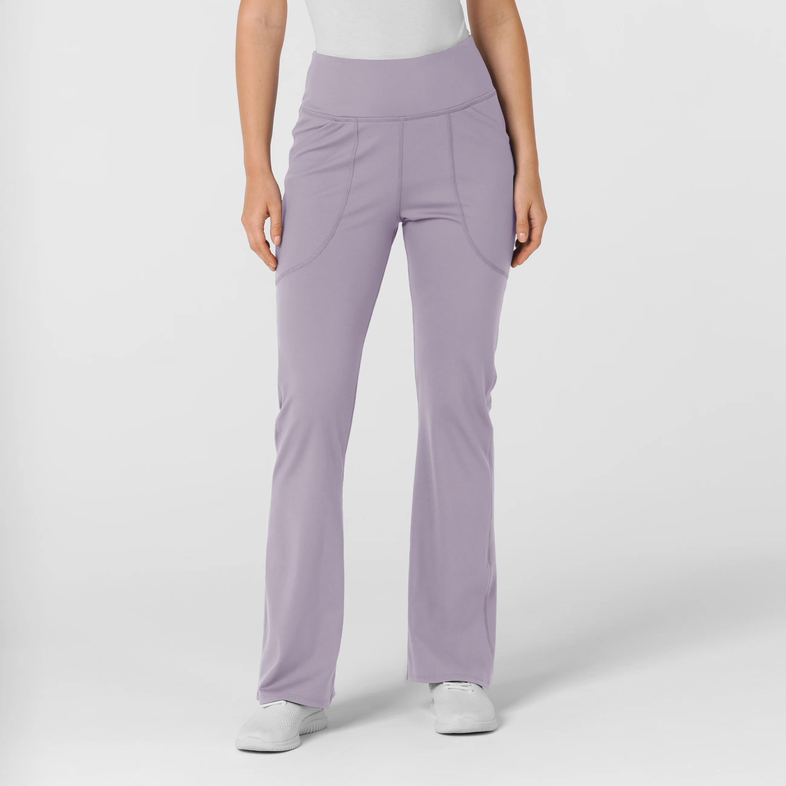 RENEW Knit Women's Flare Yoga Scrub Pant - Wisteria - Image 4