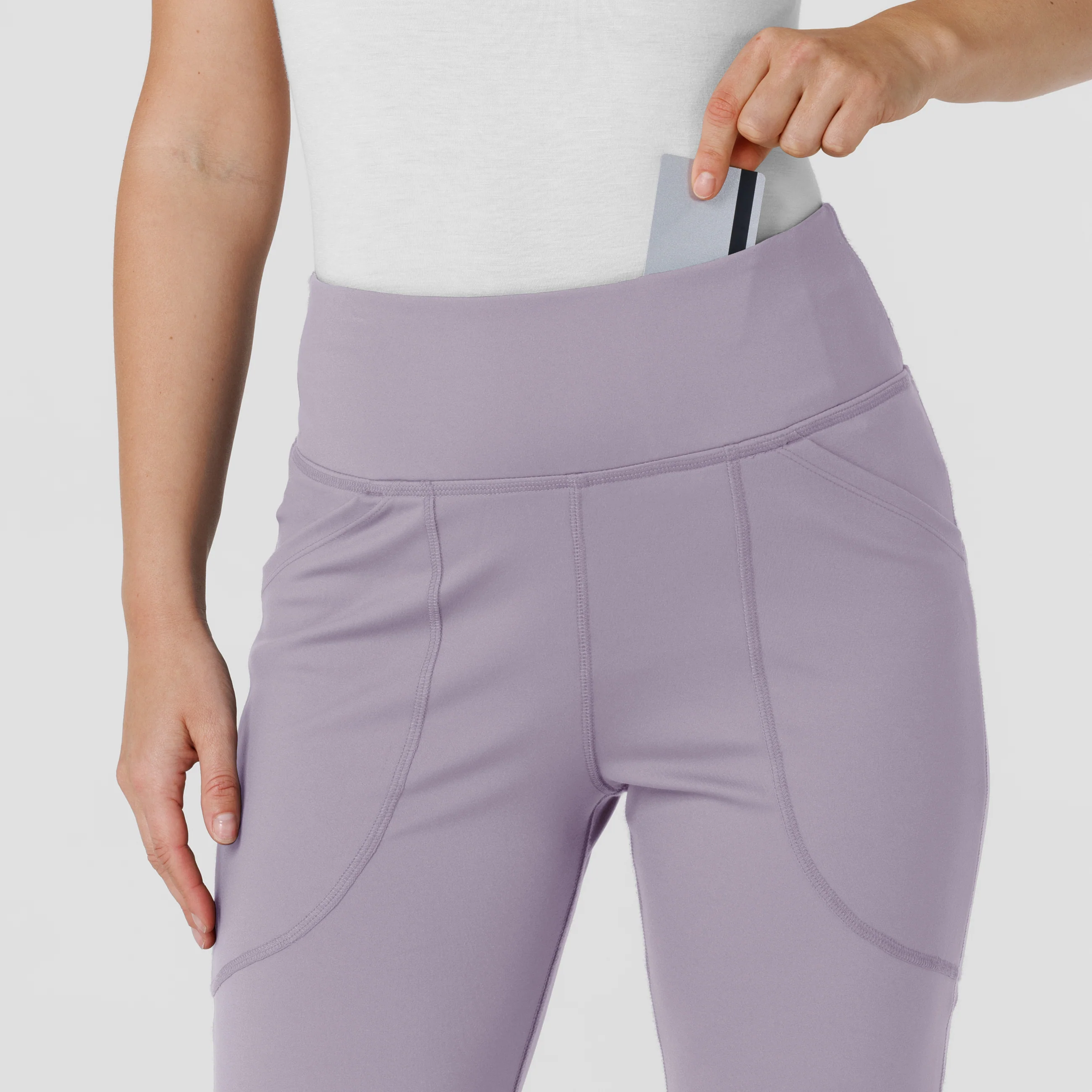 RENEW Knit Women's Flare Yoga Scrub Pant - Wisteria - Image 5