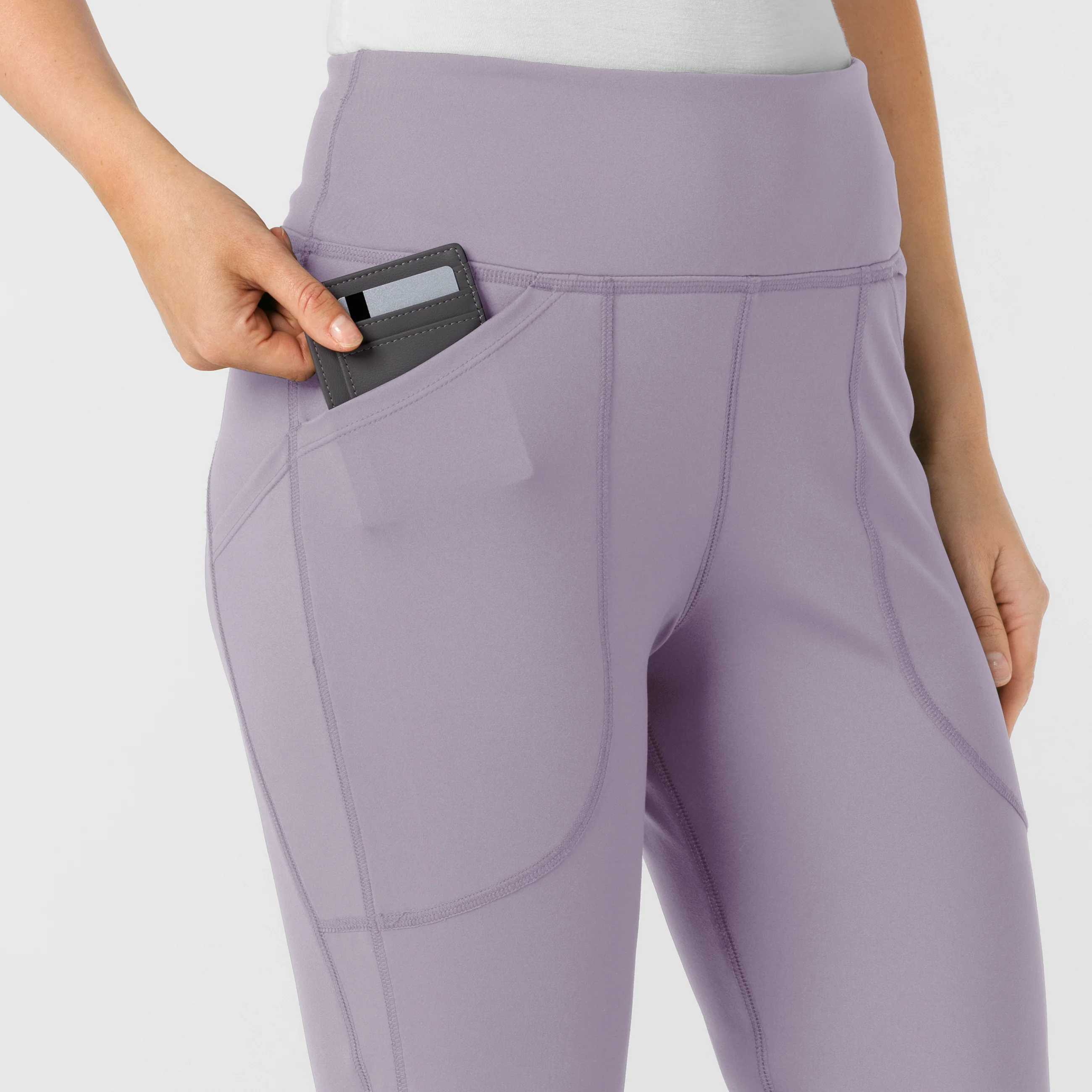 RENEW Knit Women's Flare Yoga Scrub Pant - Wisteria - Image 6