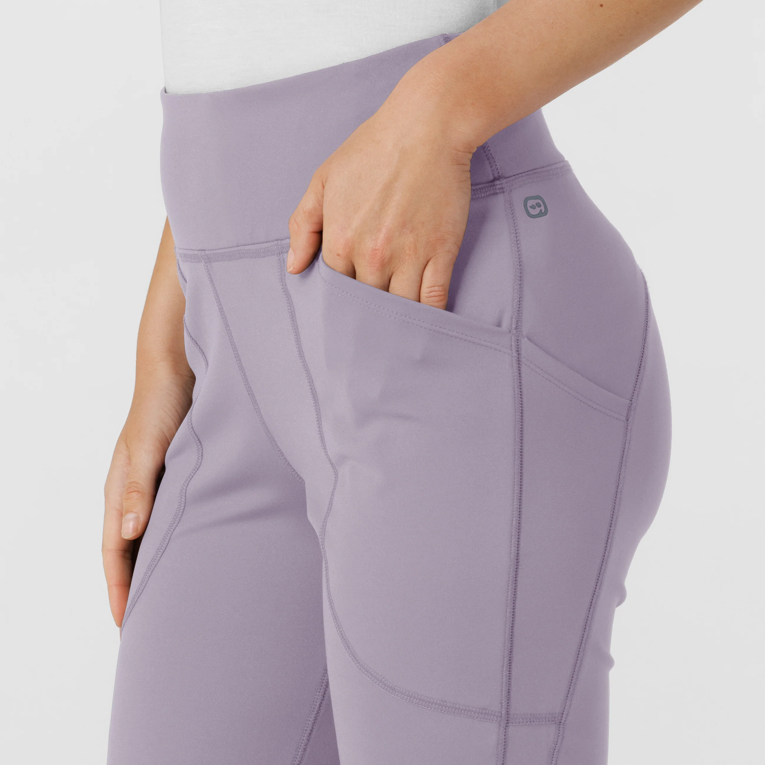 RENEW Knit Women's Flare Yoga Scrub Pant - Wisteria - Image 7