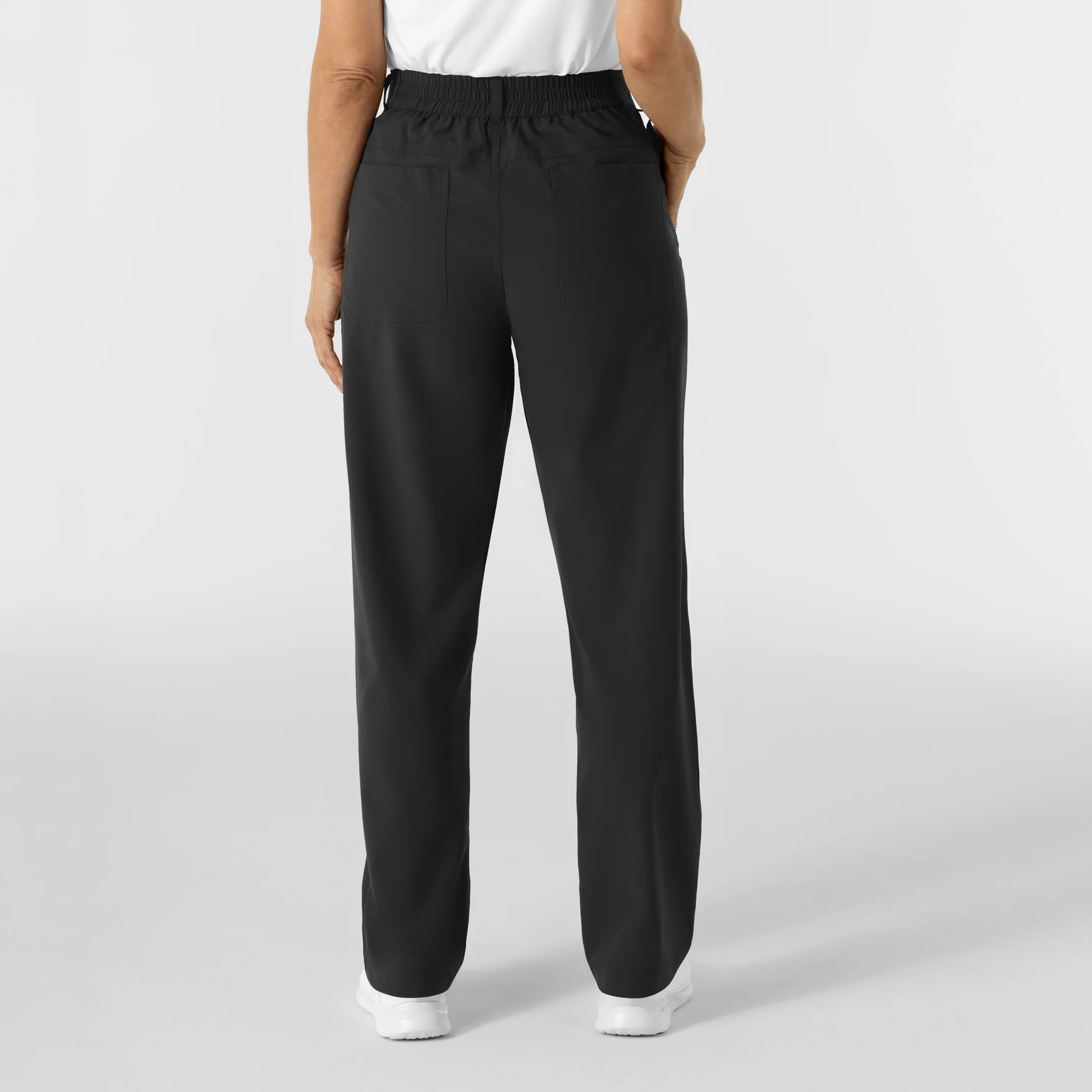 NURTUR Women’s Scrub Chino Pant - Black - Image 2