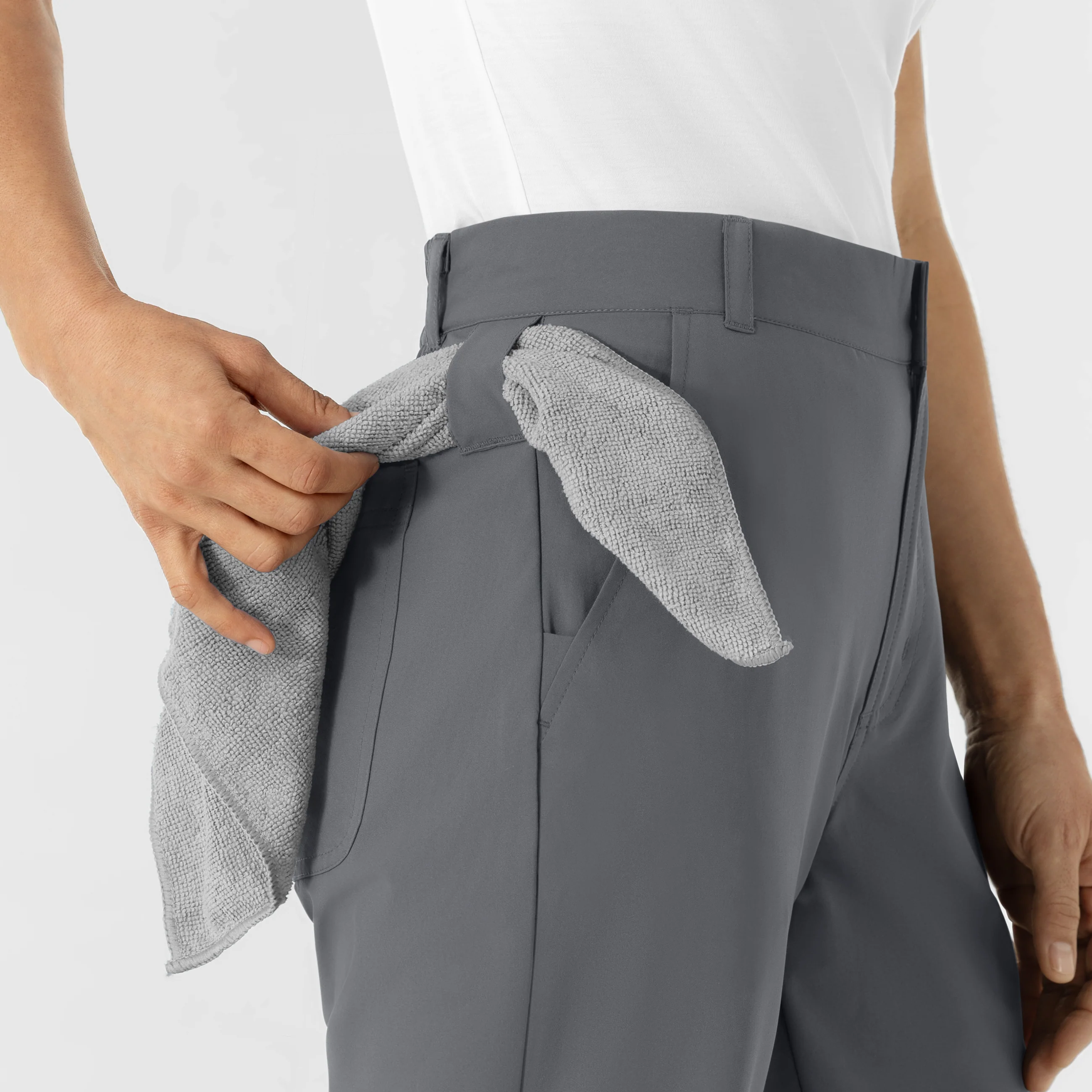 NURTUR Women’s Scrub Chino Pant - Pewter - Image 7