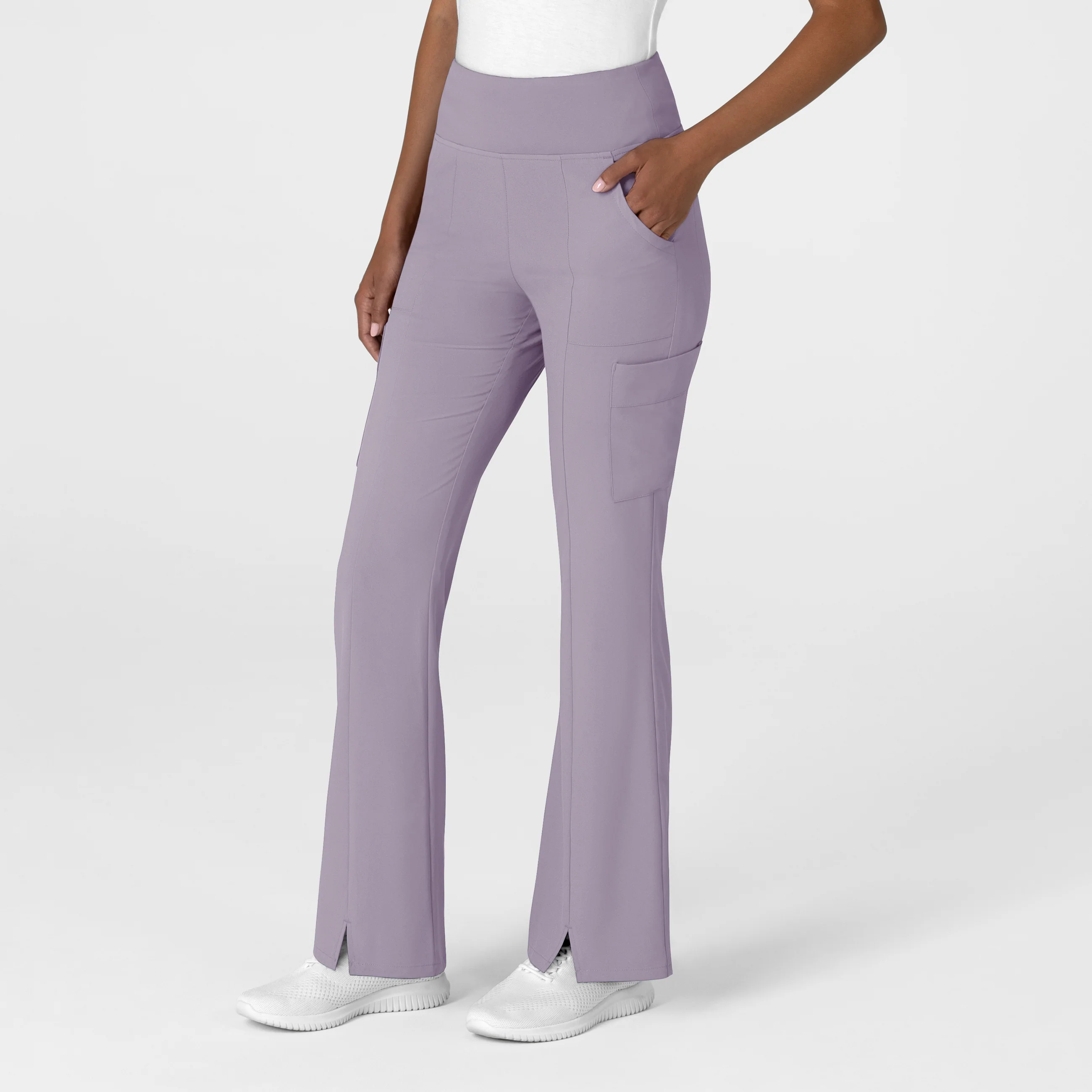 RENEW Women's Cargo Flare Scrub Pant - Wisteria - Image 4