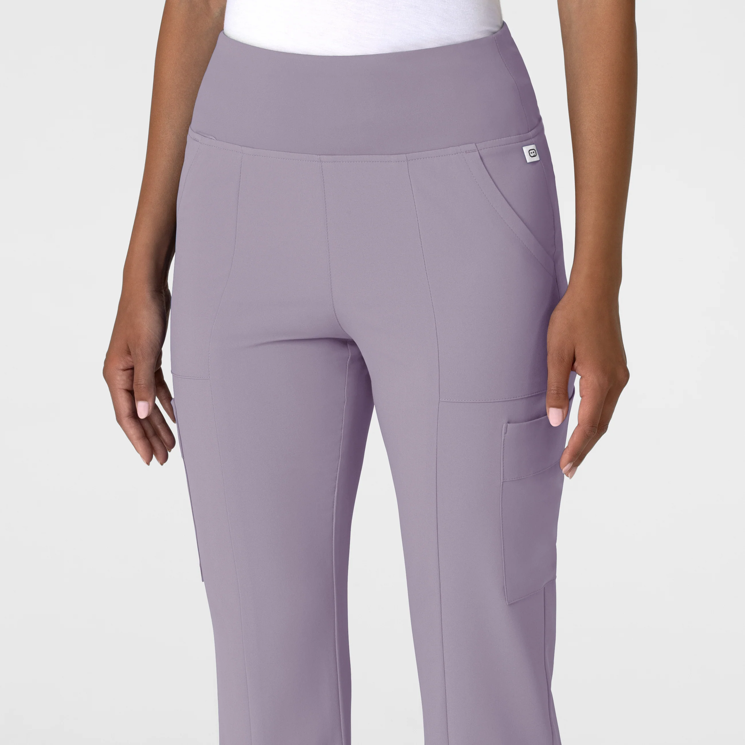 RENEW Women's Cargo Flare Scrub Pant - Wisteria - Image 5