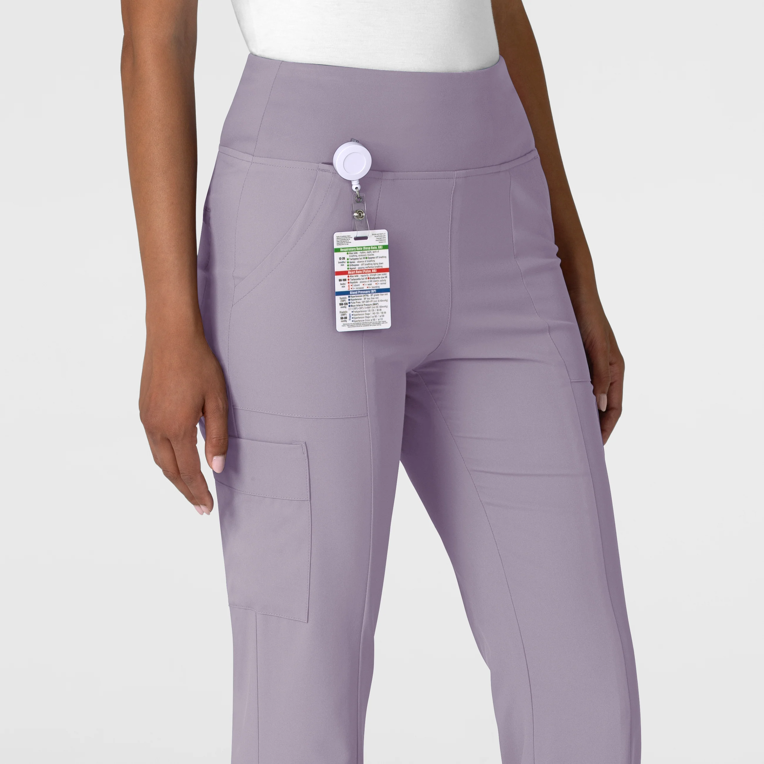 RENEW Women's Cargo Flare Scrub Pant - Wisteria - Image 6