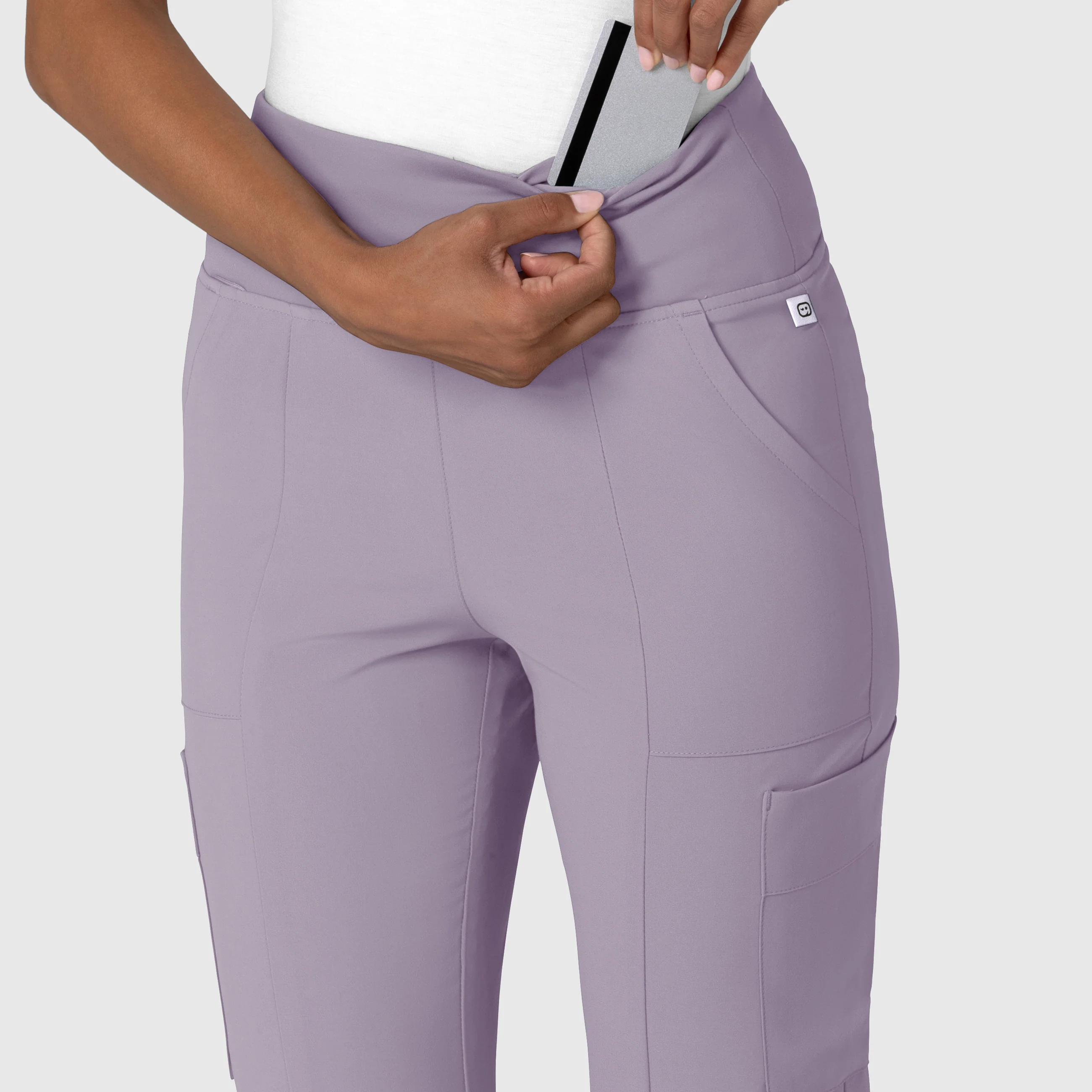 RENEW Women's Cargo Flare Scrub Pant - Wisteria - Image 7