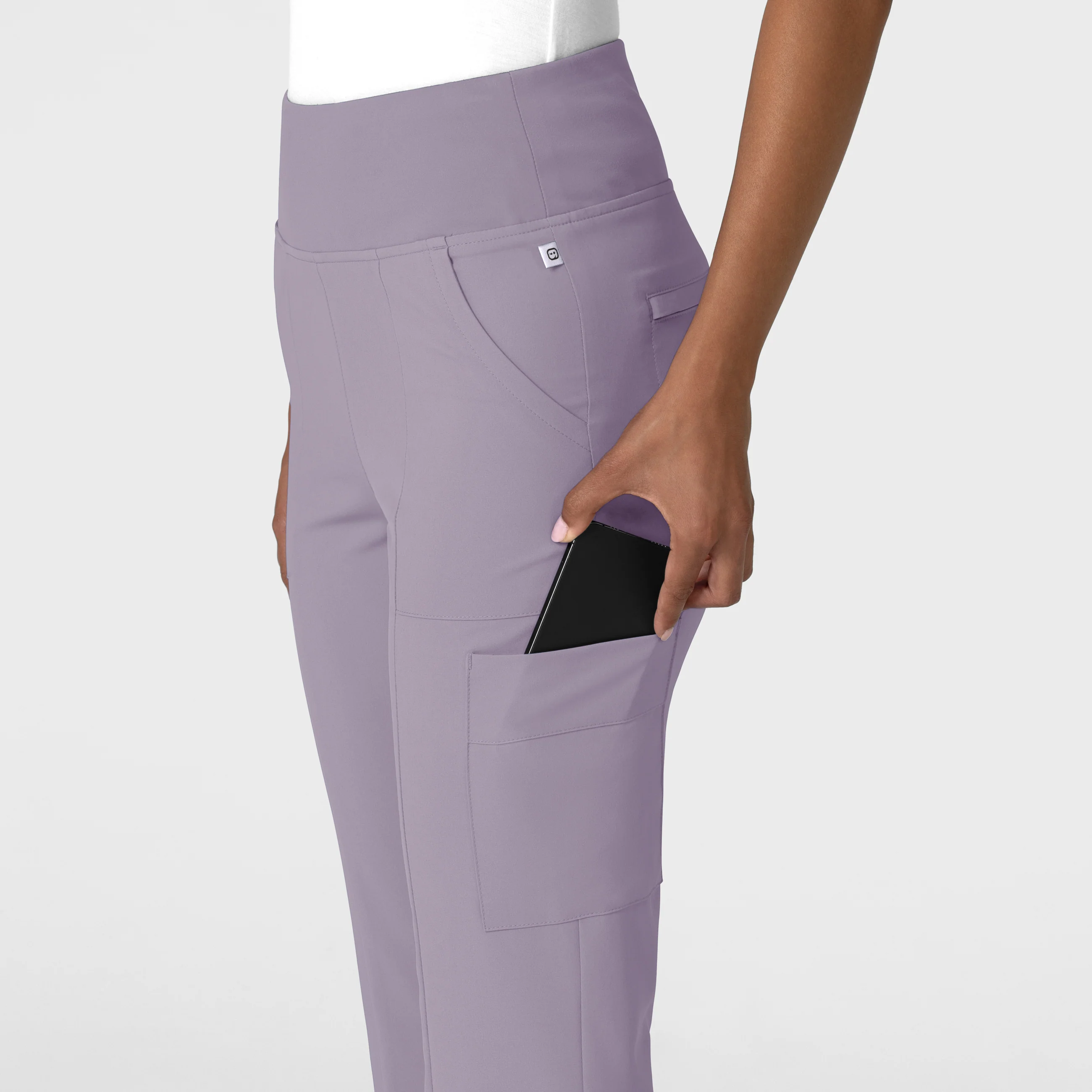 RENEW Women's Cargo Flare Scrub Pant - Wisteria - Image 8