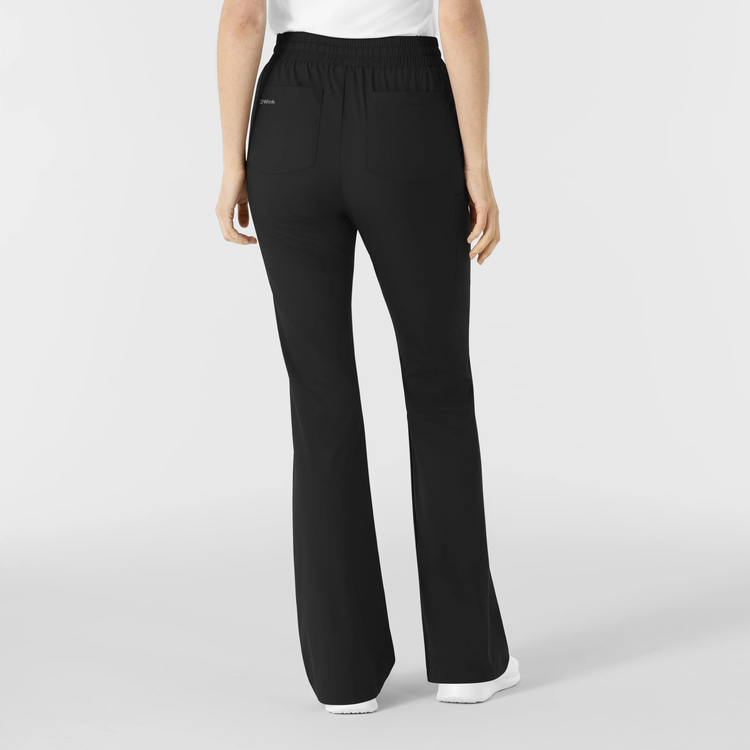 Boundless Women's Flare Leg Scrub Pant - Black - Image 2
