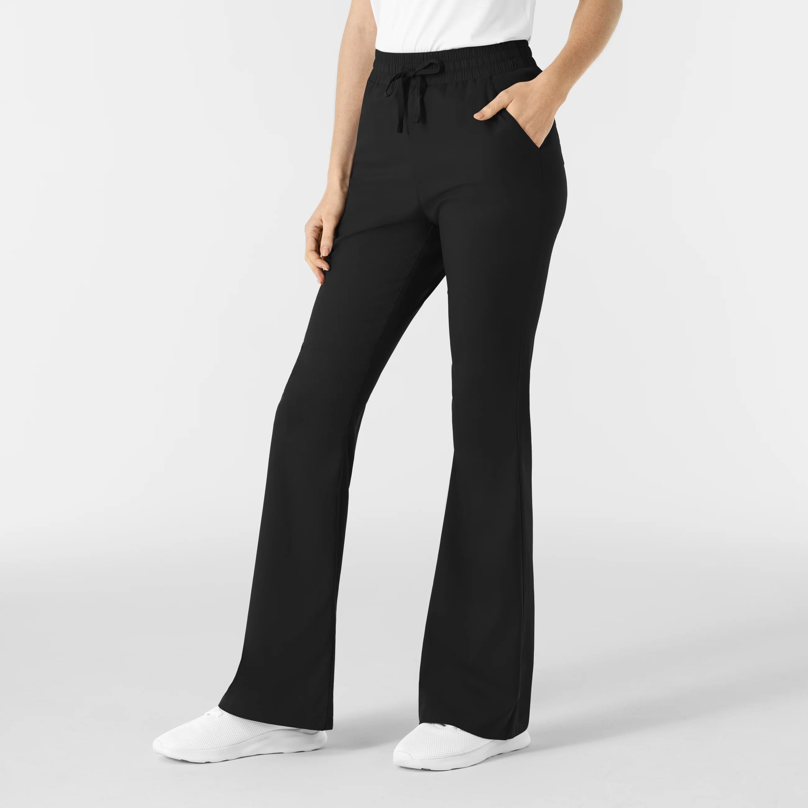 Boundless Women's Flare Leg Scrub Pant - Black - Image 4