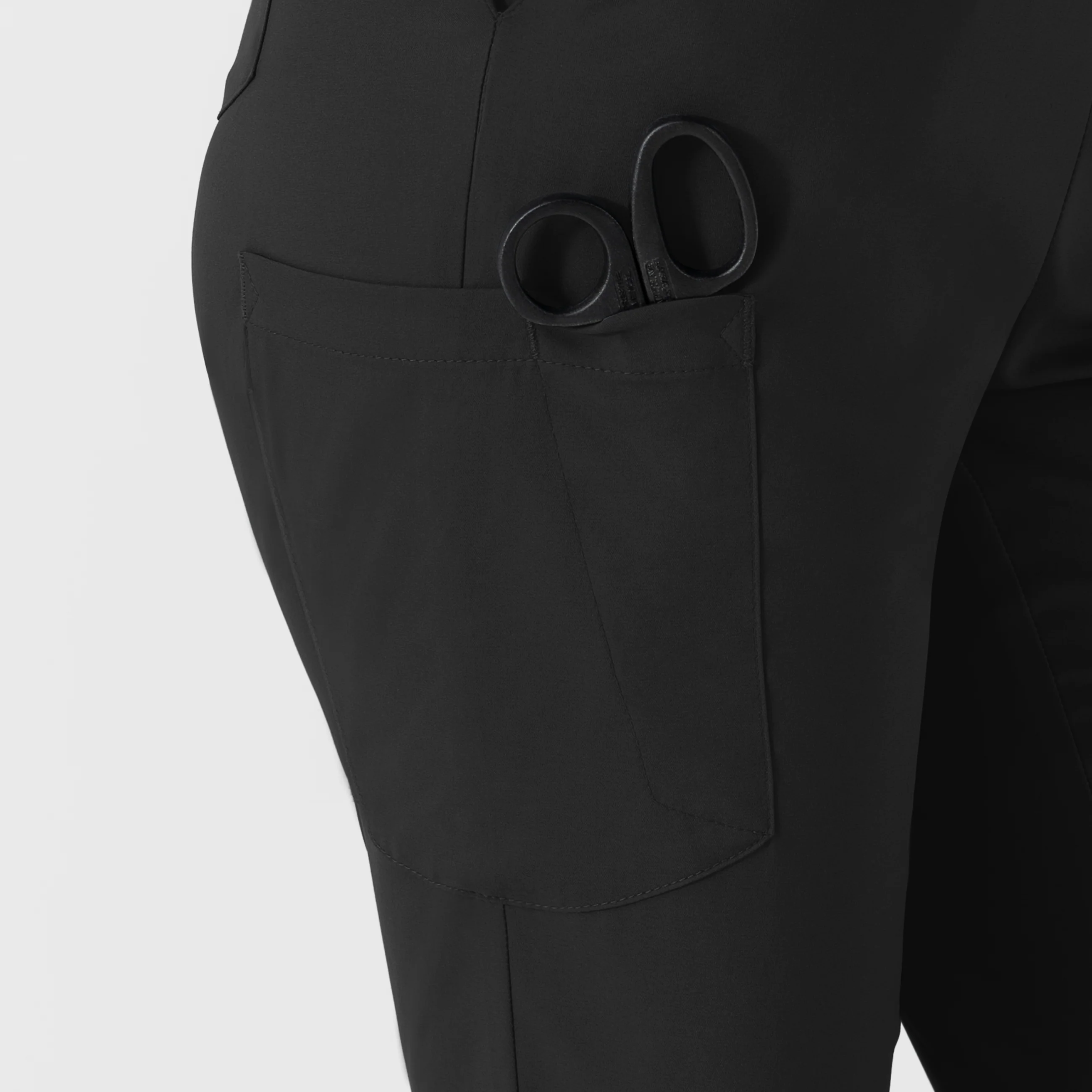 Boundless Women's Flare Leg Scrub Pant - Black - Image 6