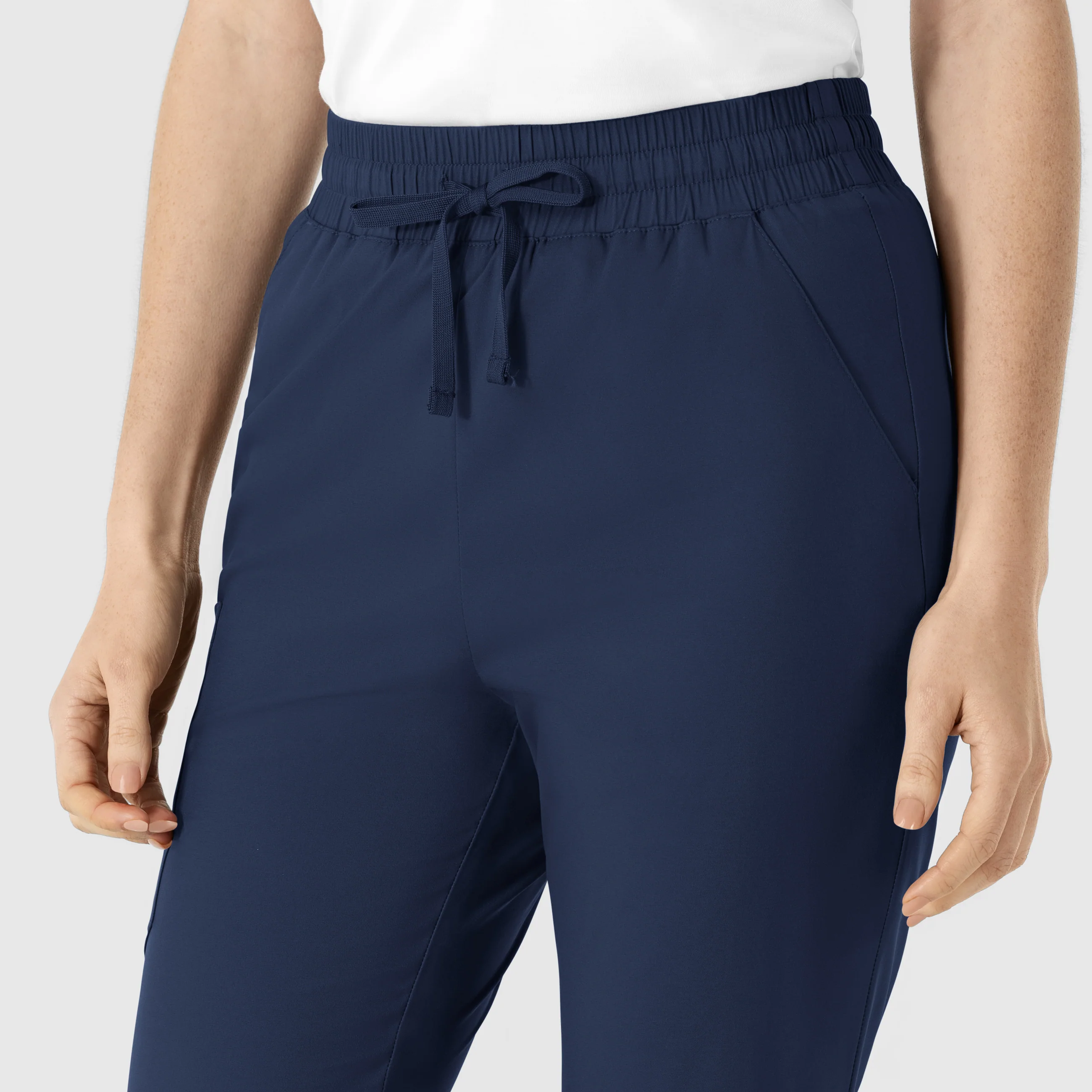 Boundless Women's Flare Leg Scrub Pant - Navy - Image 5