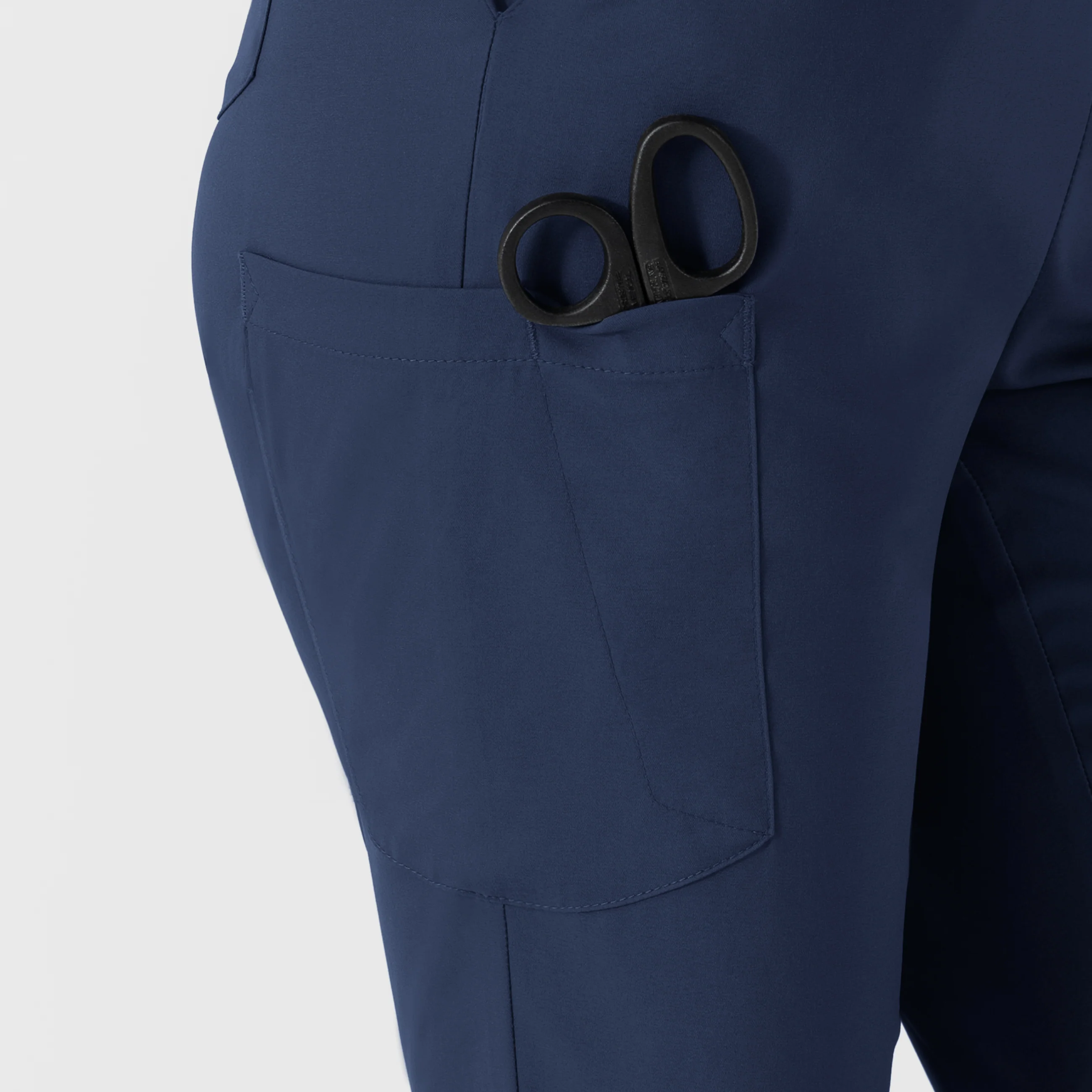 Boundless Women's Flare Leg Scrub Pant - Navy - Image 6
