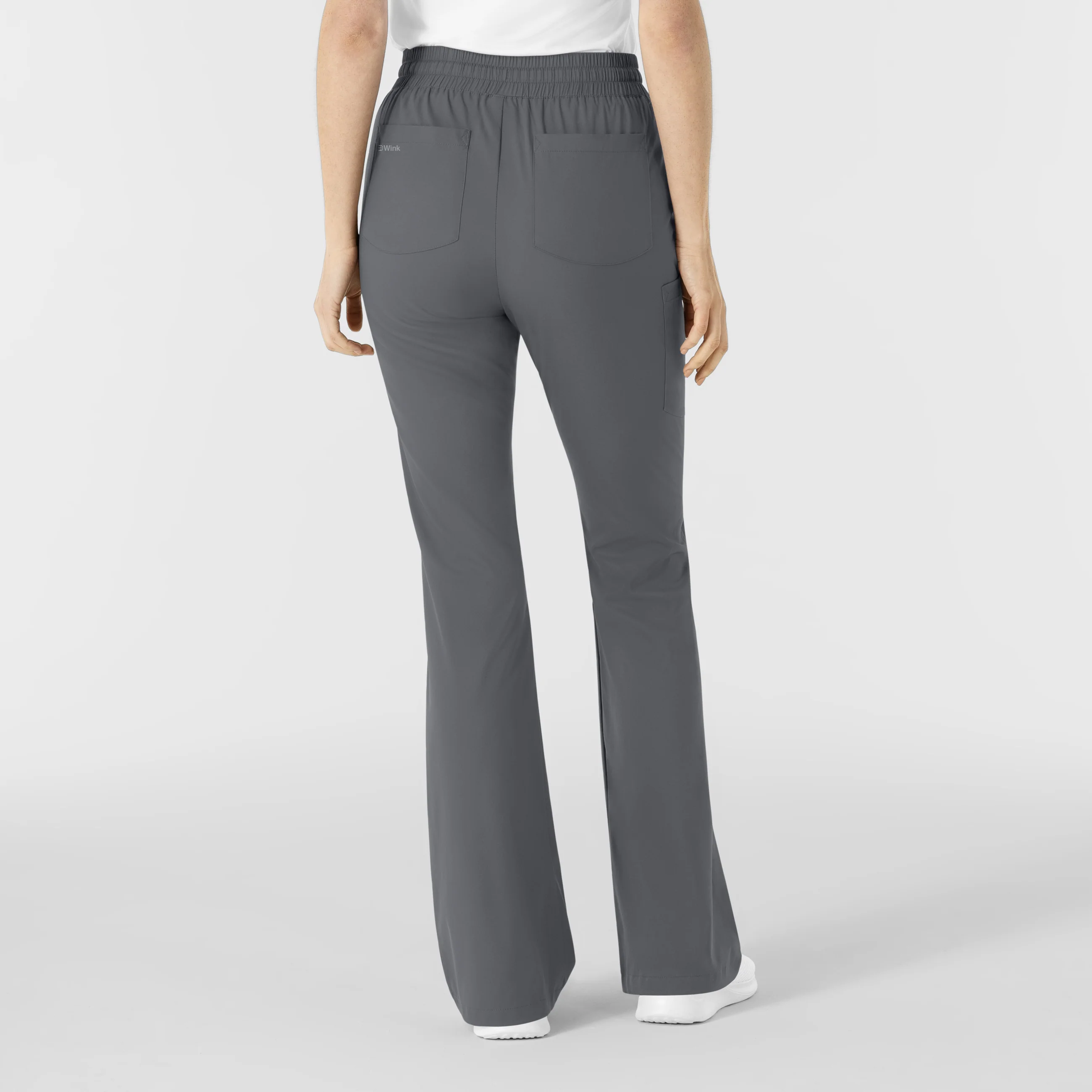 Boundless Women's Flare Leg Scrub Pant - Pewter - Image 2