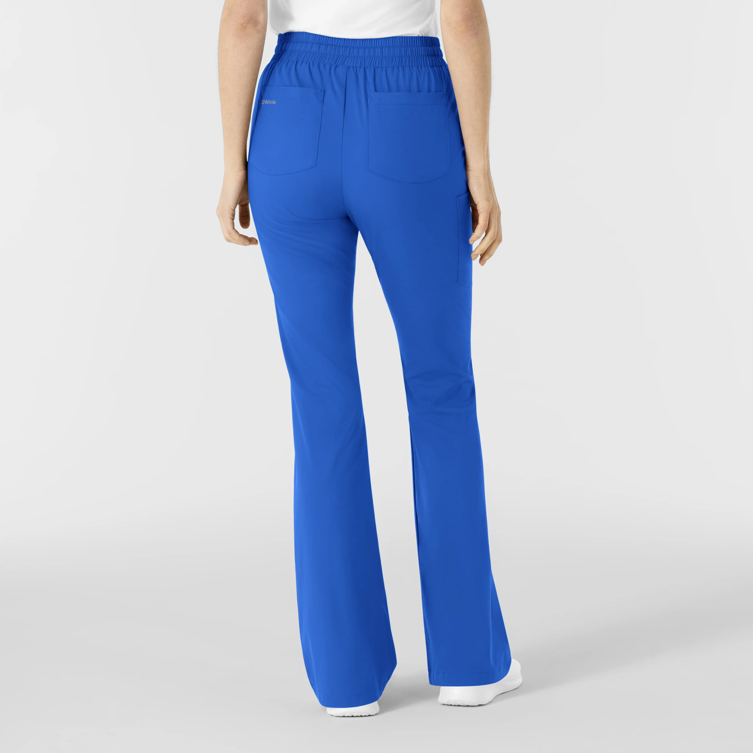 Boundless Women's Flare Leg Scrub Pant - Royal - Image 3