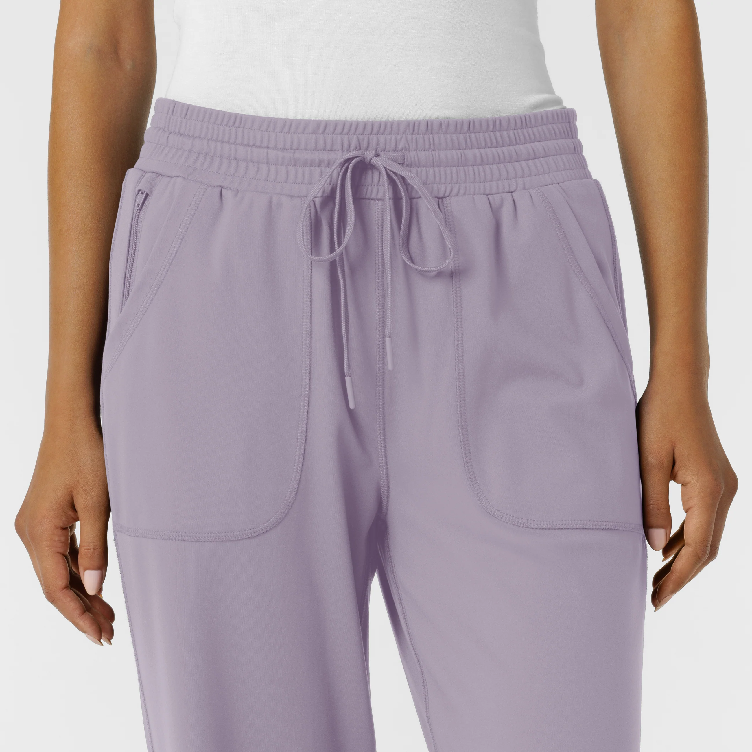 RENEW Knit Women's Wide Leg Scrub Pant - Wisteria - Image 5