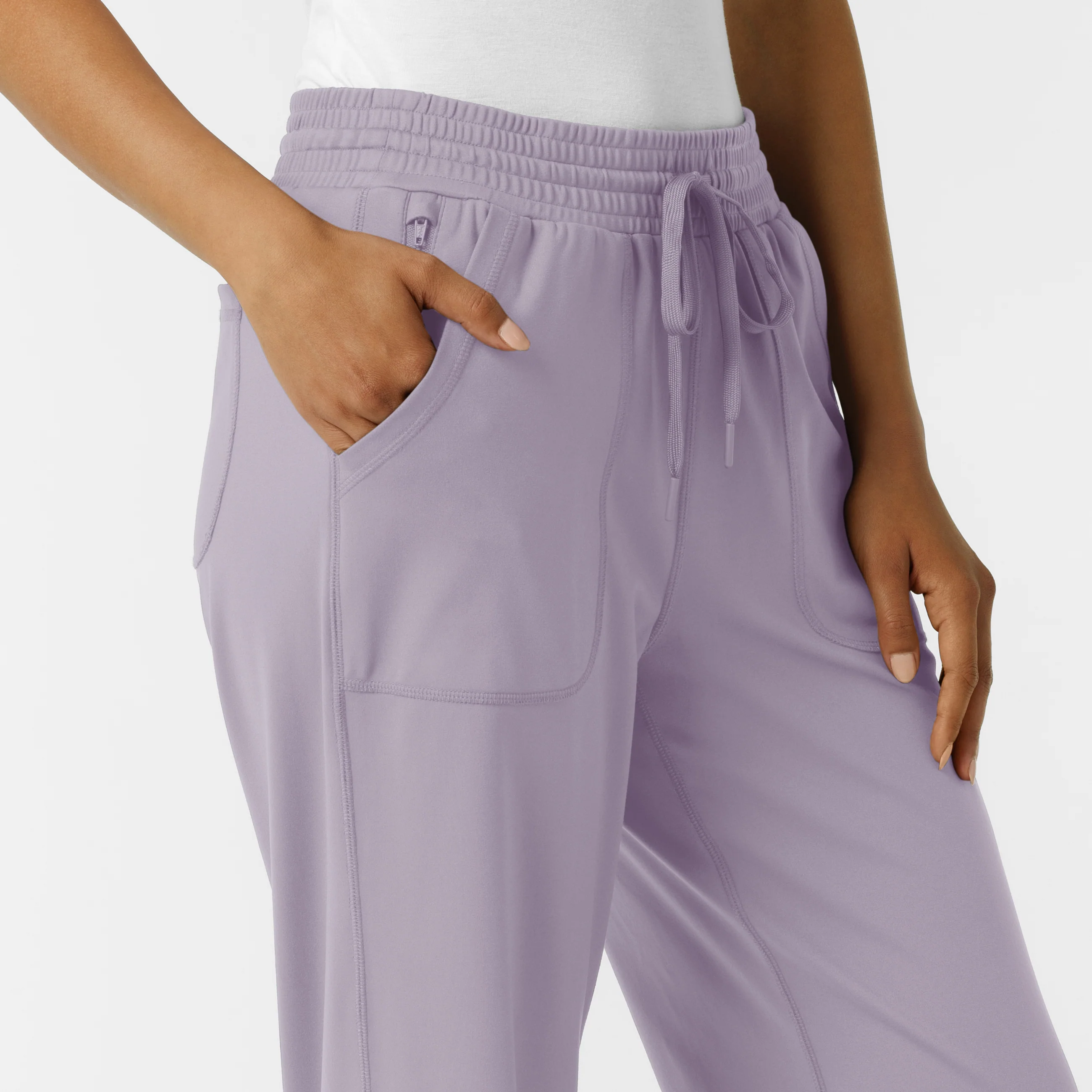 RENEW Knit Women's Wide Leg Scrub Pant - Wisteria - Image 6
