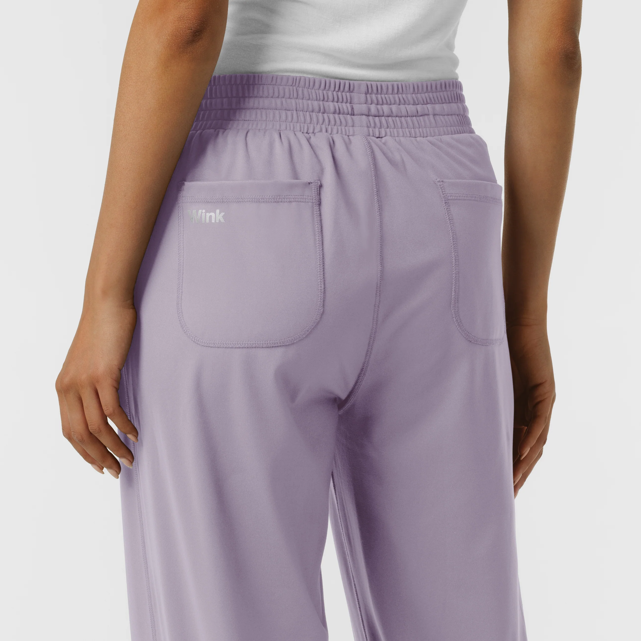 RENEW Knit Women's Wide Leg Scrub Pant - Wisteria - Image 9